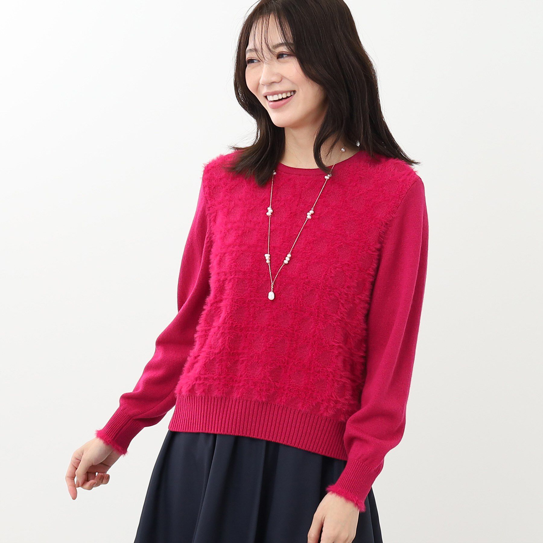 Reflect「【WEB限定カラーあり／手洗い可】フェザーヤーンニット」|ニット・セーター|