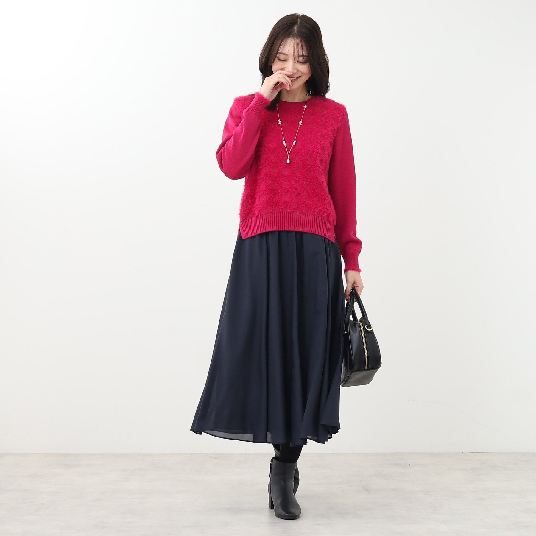 Reflect「【WEB限定カラーあり／手洗い可】フェザーヤーンニット」|ニット・セーター|