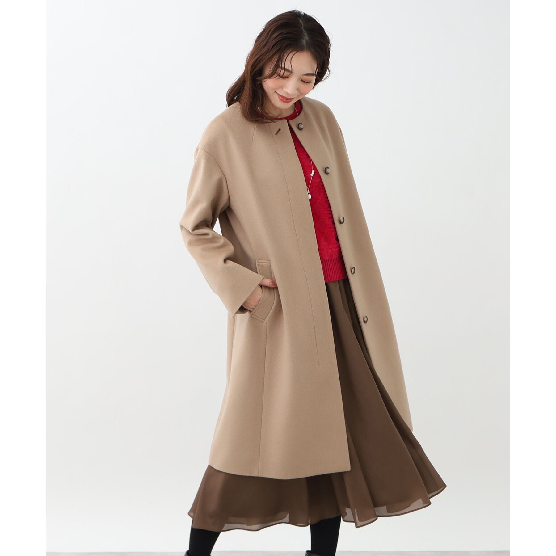 Reflect「【WEB限定カラーあり／手洗い可】フェザーヤーンニット」|ニット・セーター|