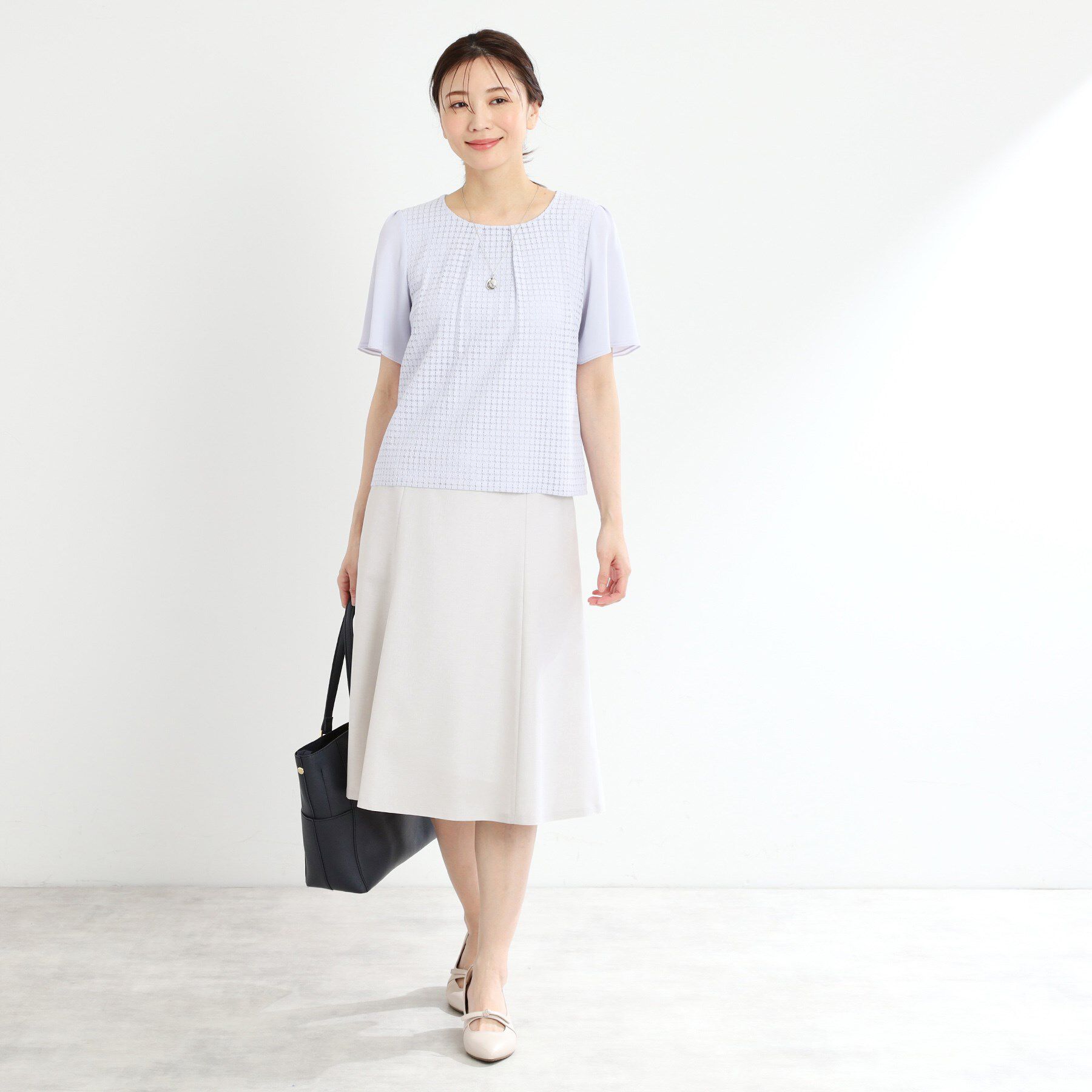 Reflect「【洗える／セットアップ可】ドライタッチフレアスカート」|スカート|