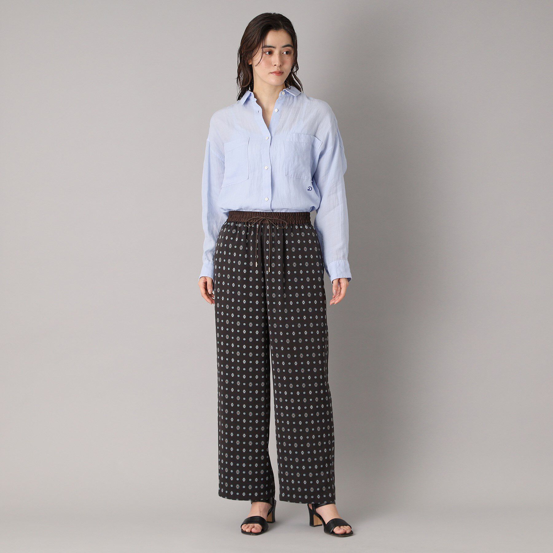 DRESSTERIOR「【ウエストゴム/小紋柄】エスニックヴィンテージプリントイージーパンツ」|その他|