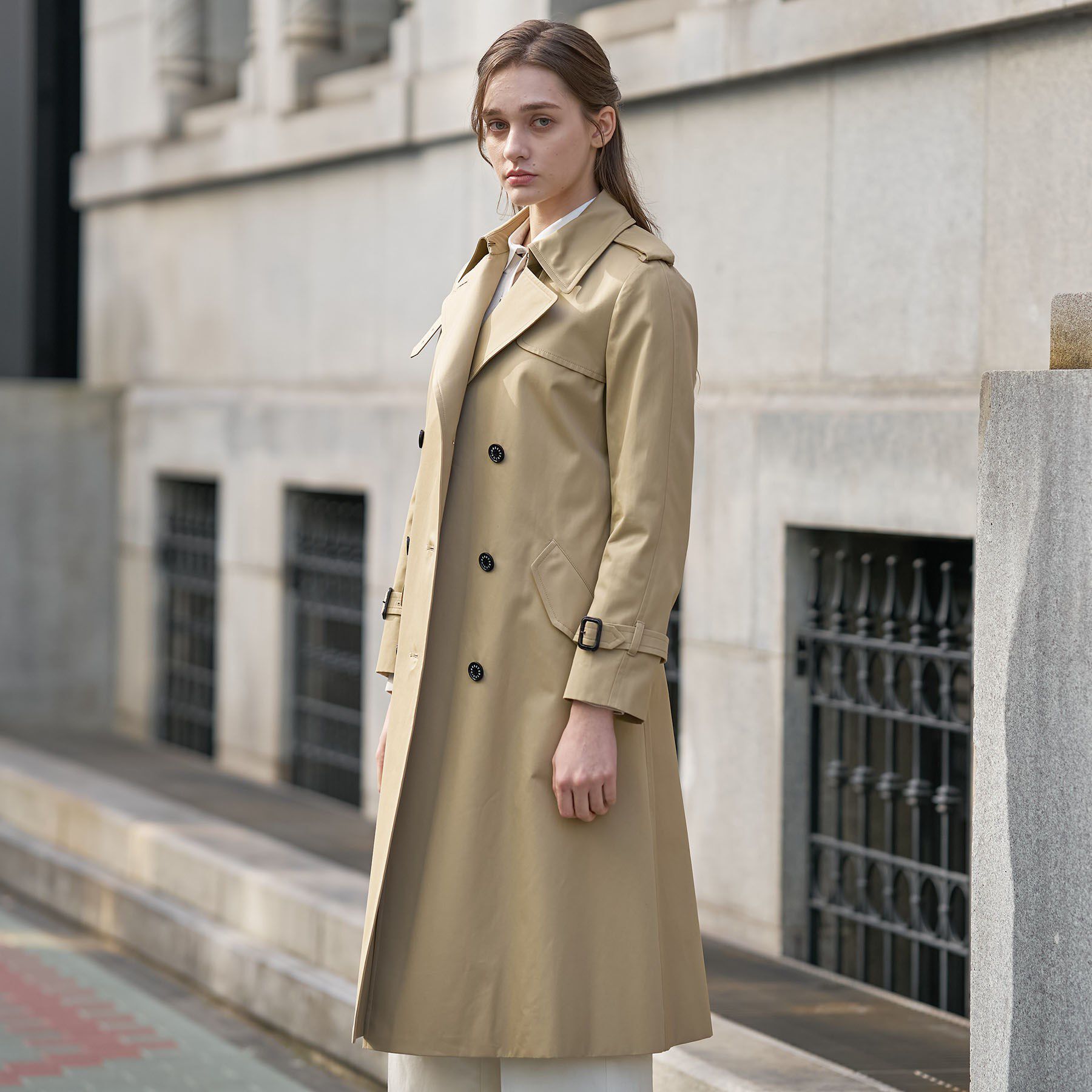 DRESSTERIOR「【撥水/透湿素材】コットンギャバジントレンチコート」|トレンチコート|