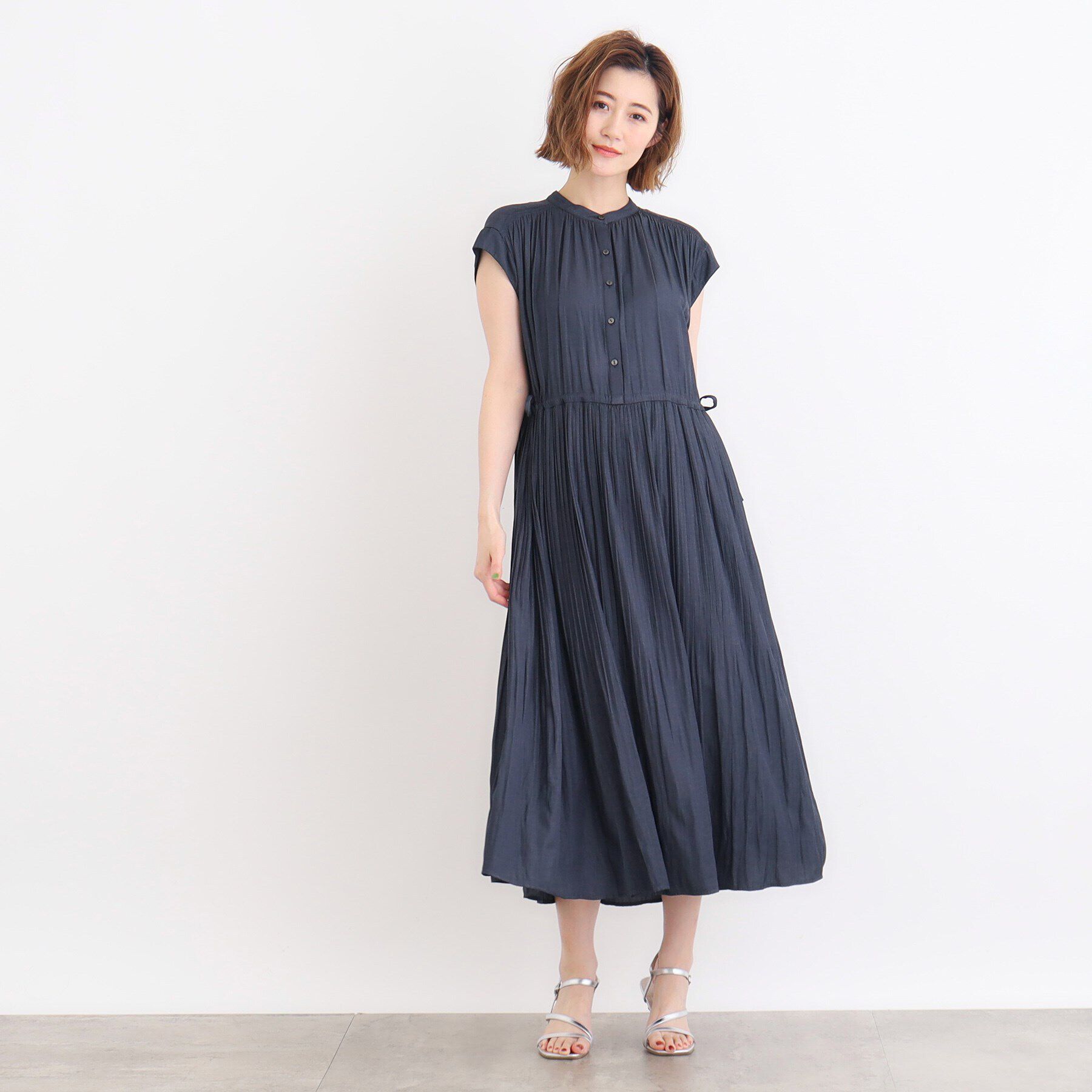grove「シャーリングプリーツワンピース」|ワンピース|