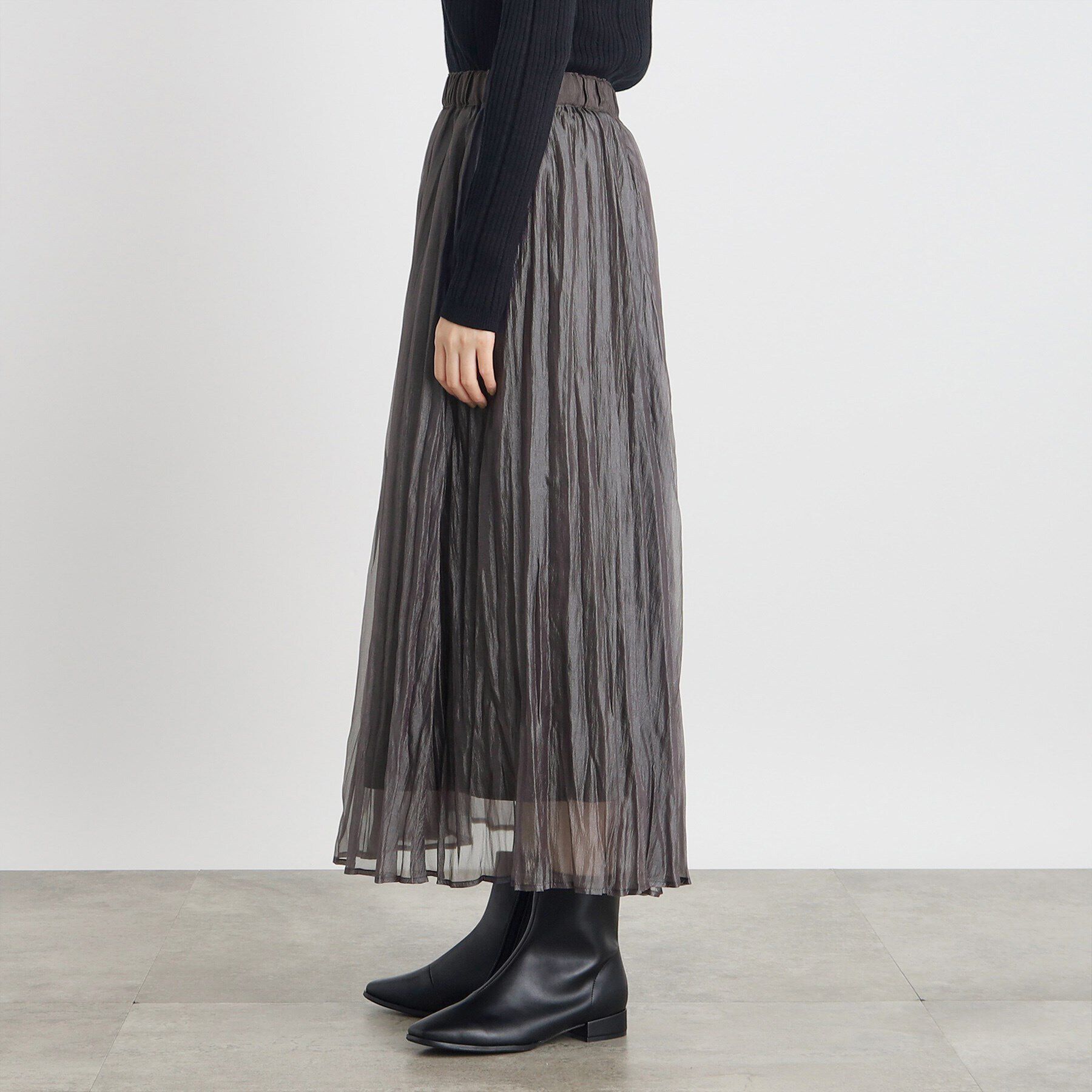 grove「オーガンジープリーツスカート」|スカート|