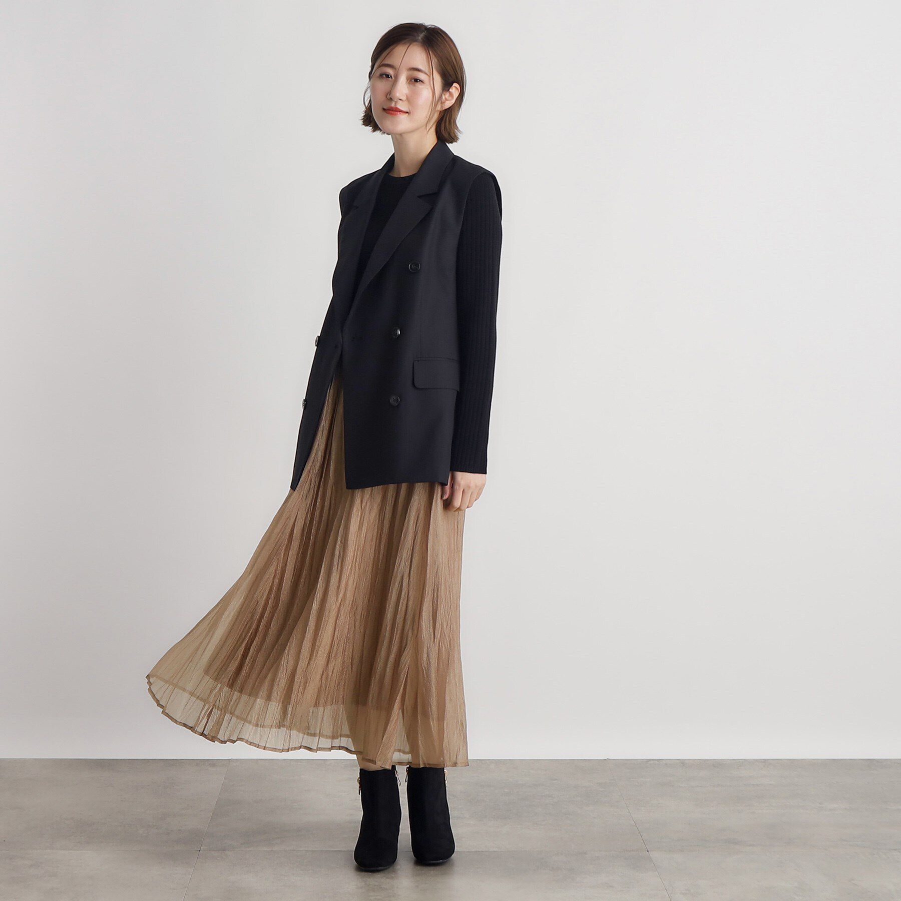 grove「オーガンジープリーツスカート」|スカート|