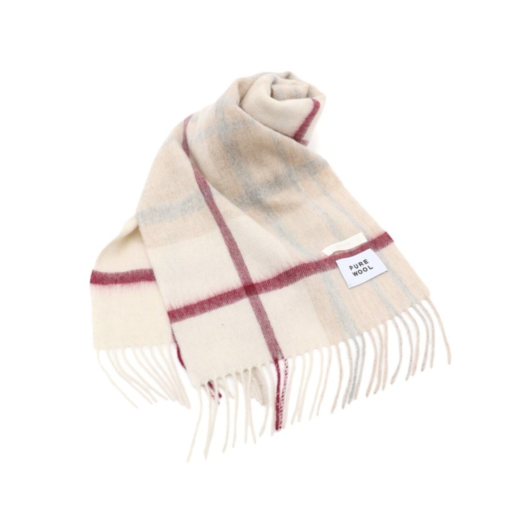 grove「ウールチェックマフラー【手洗い可】」|ストール|