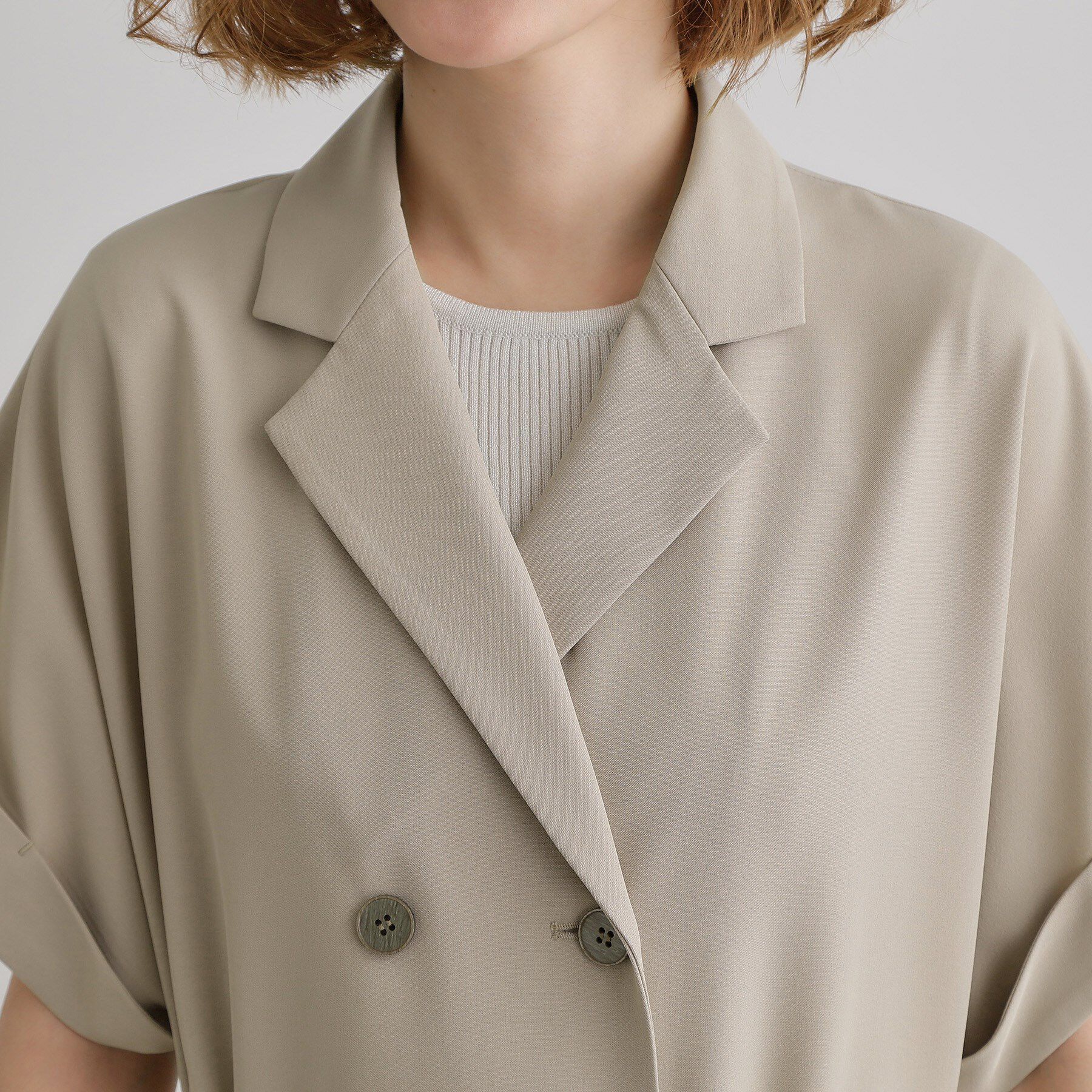 grove「【雑誌掲載】シーズレスで使えるトレンチライク2WAYワンピース」|ワンピース|