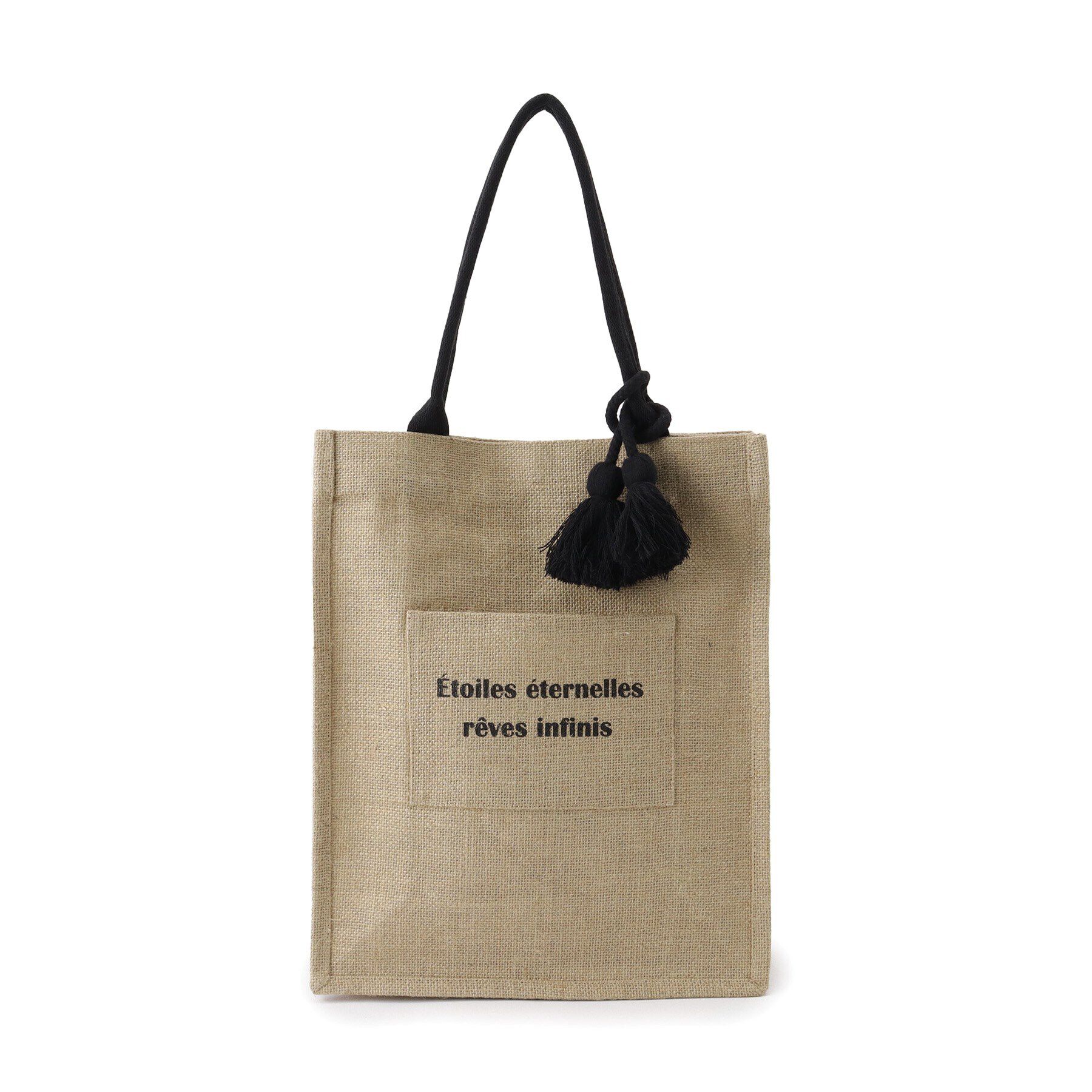 grove「タテA4ジュートタッセルトート」|トートバッグ|