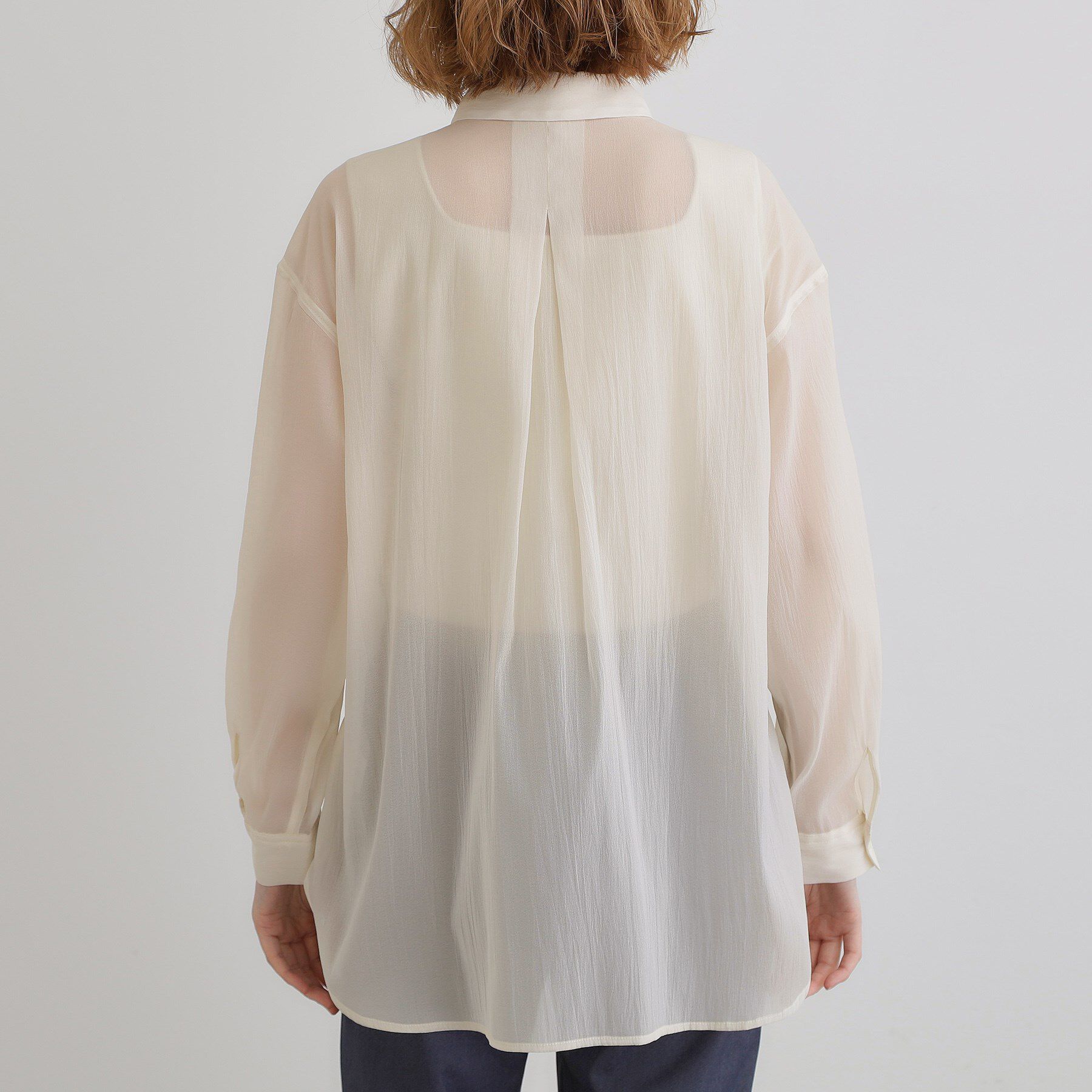 grove「【大人の抜け感スタイル】ストライプアソートシアーオーバーシャツ」|シャツ・ブラウス|