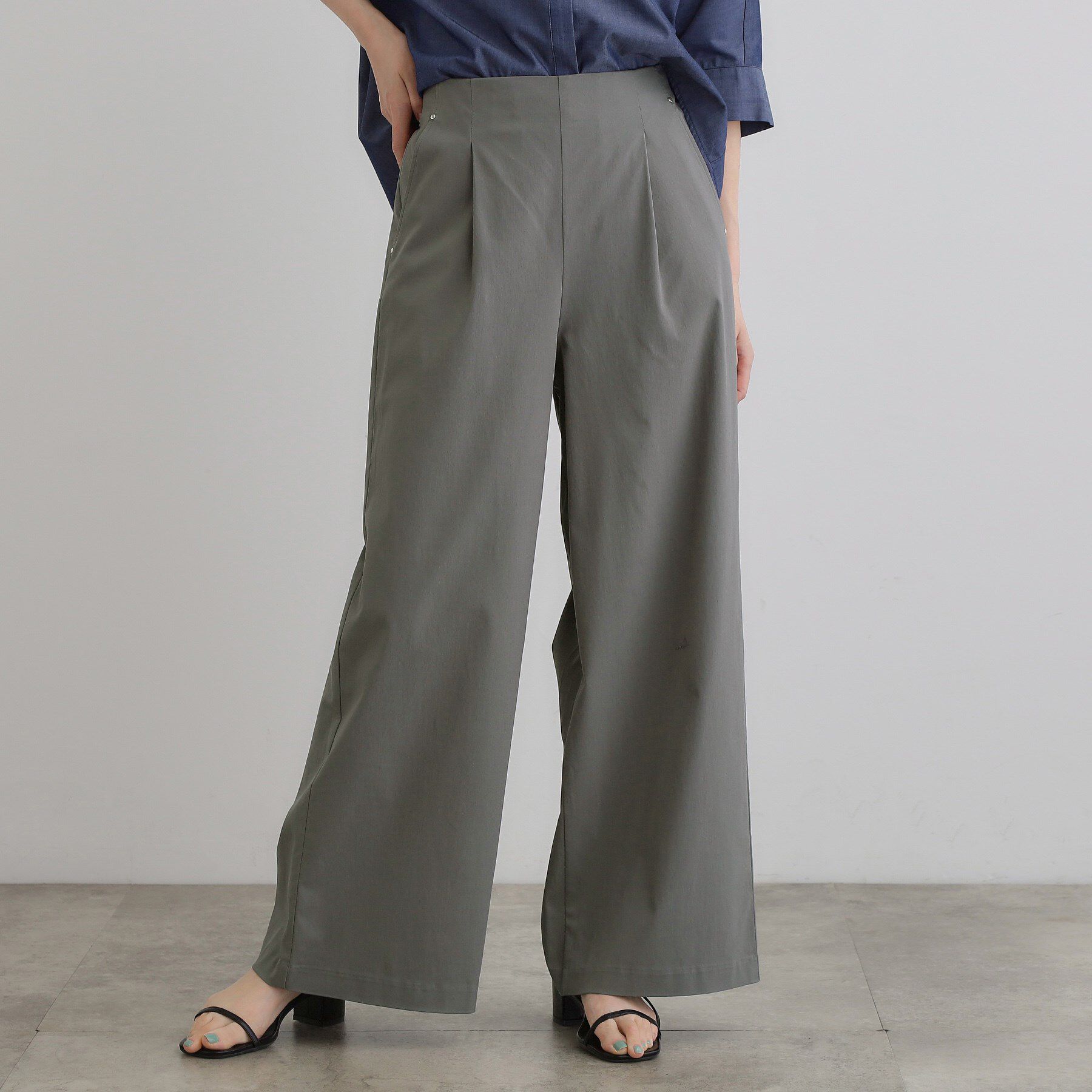 grove「高身長さん向け＋10cm【接触冷感】サマーハイパーストレッチワイドパンツ」|その他|