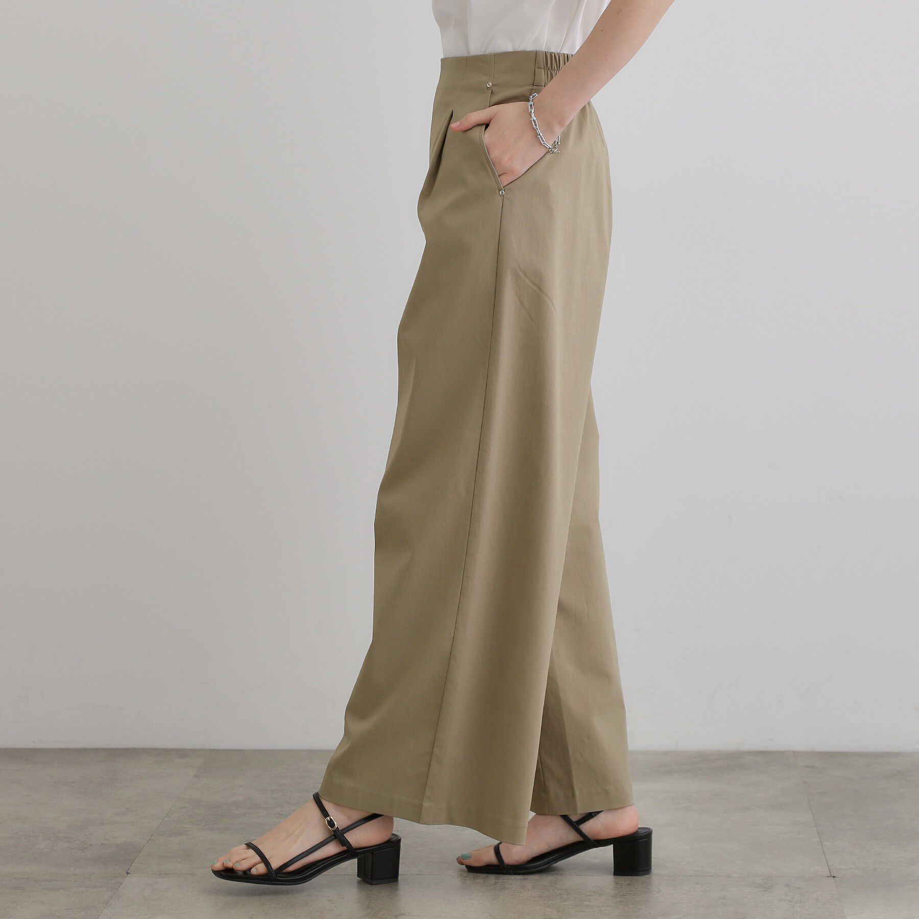 grove「高身長さん向け＋10cm【接触冷感】サマーハイパーストレッチワイドパンツ」|その他|