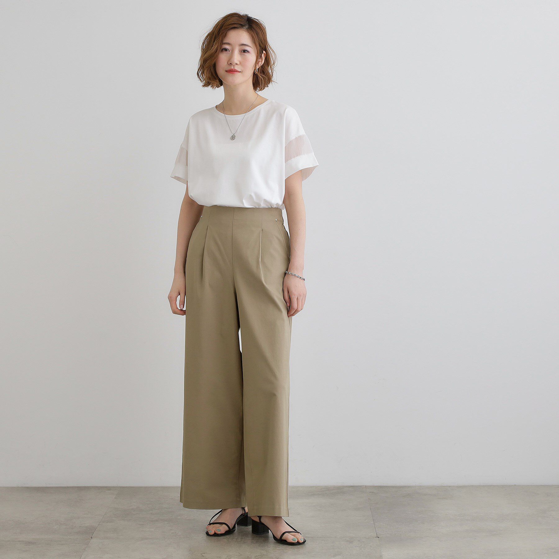 grove「高身長さん向け＋10cm【接触冷感】サマーハイパーストレッチワイドパンツ」|その他|