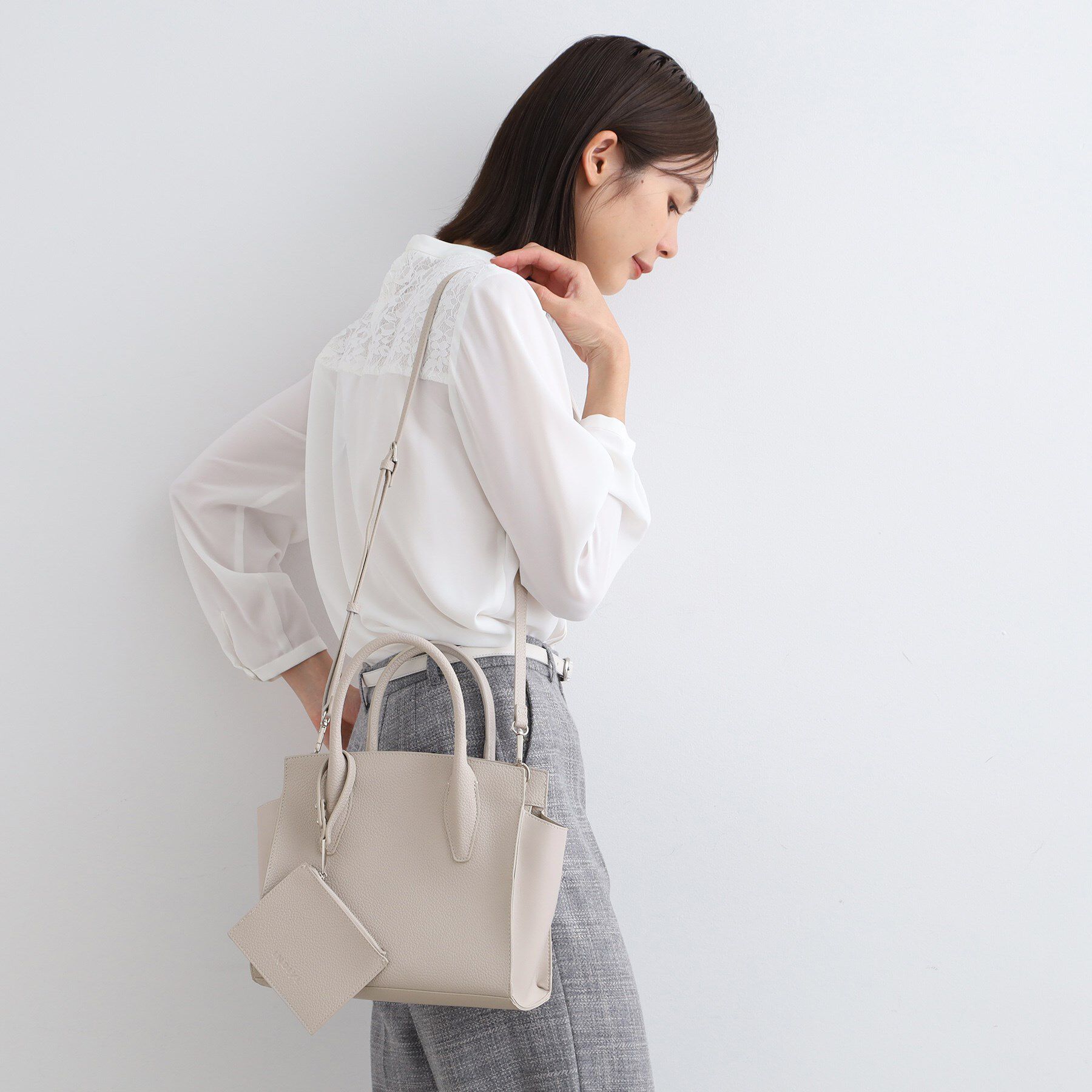 INDIVI「◆【合皮／マルチWAY／サブバッグ付】ミニショルダーバッグ」|ショルダー・メッセンジャー|