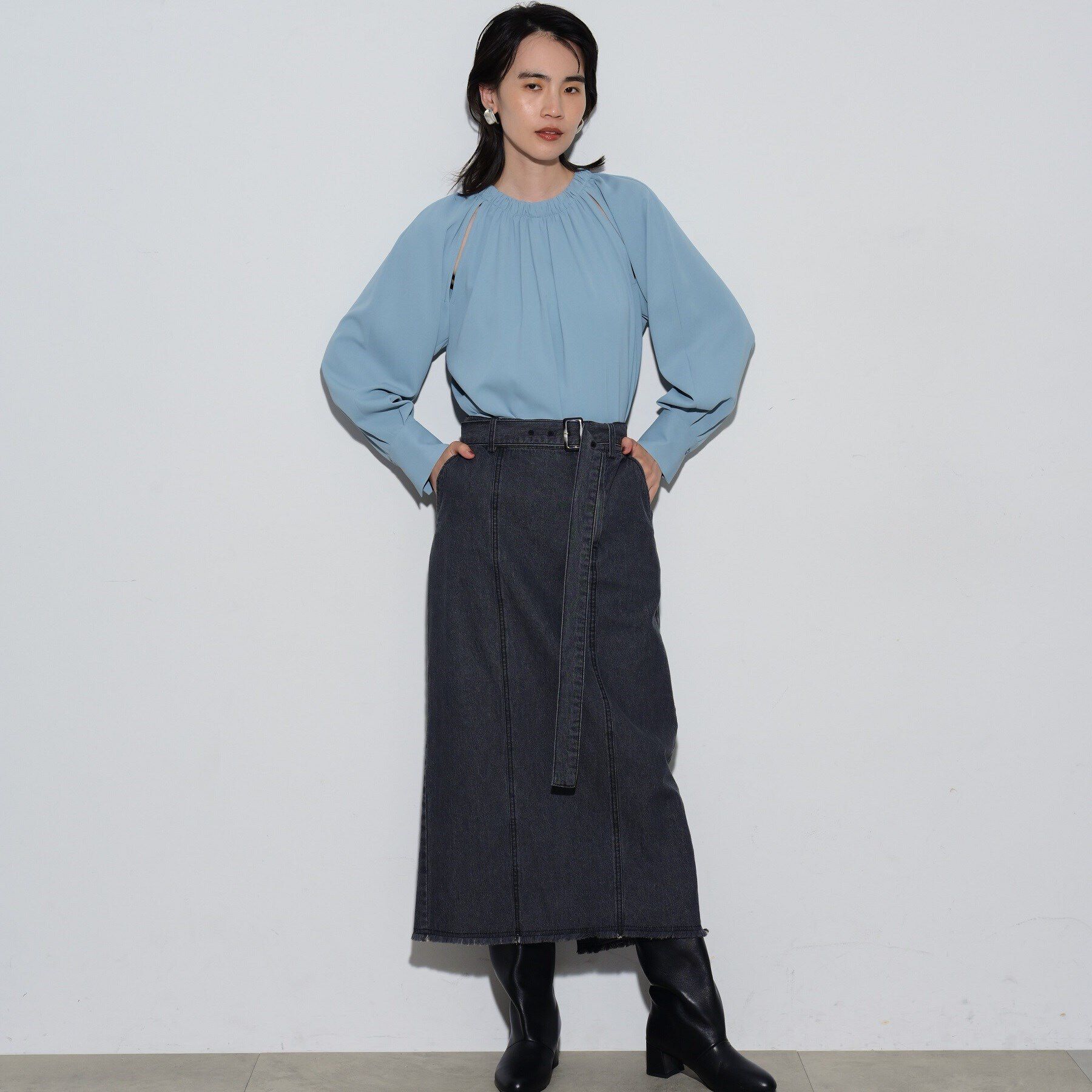 GALLEST「ストレートデニムスカート」|スカート|