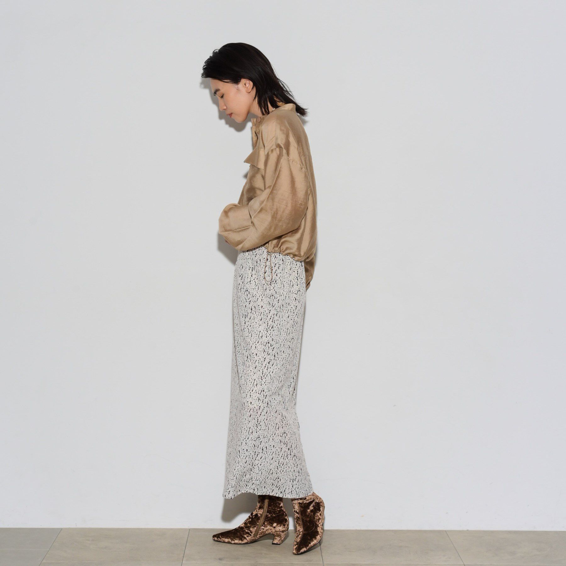 GALLEST「シアーローンブルゾンシャツ」|ブルゾン・スタジャン|