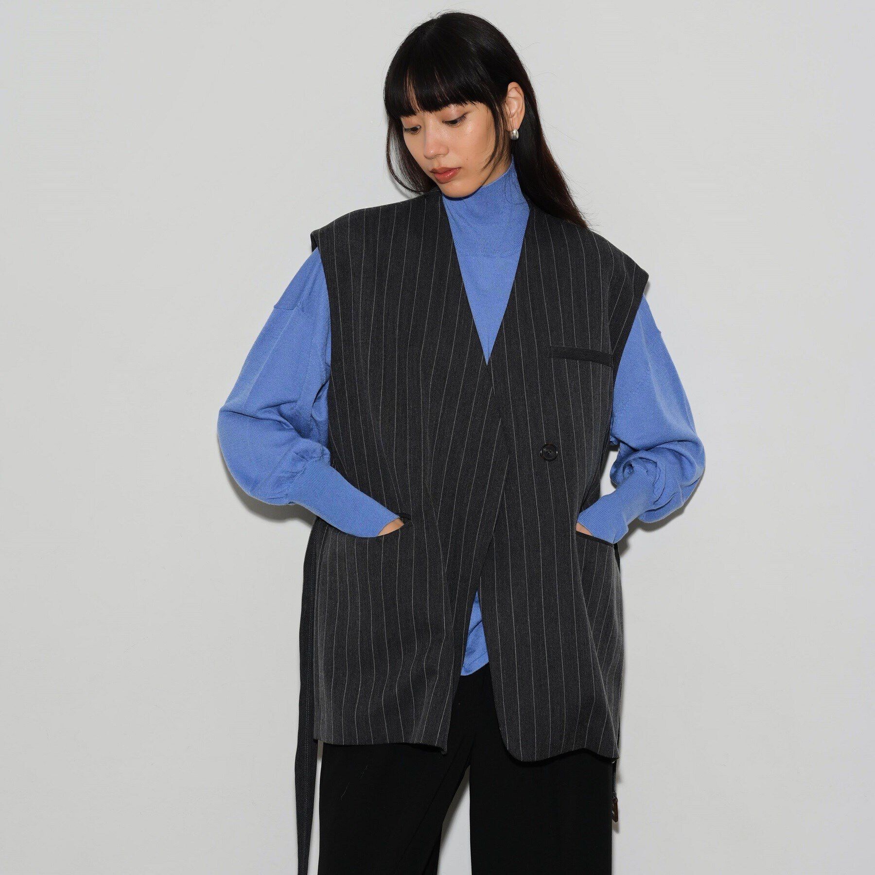 GALLEST「サイドシャーリングハイネックニット」|ニット・セーター|