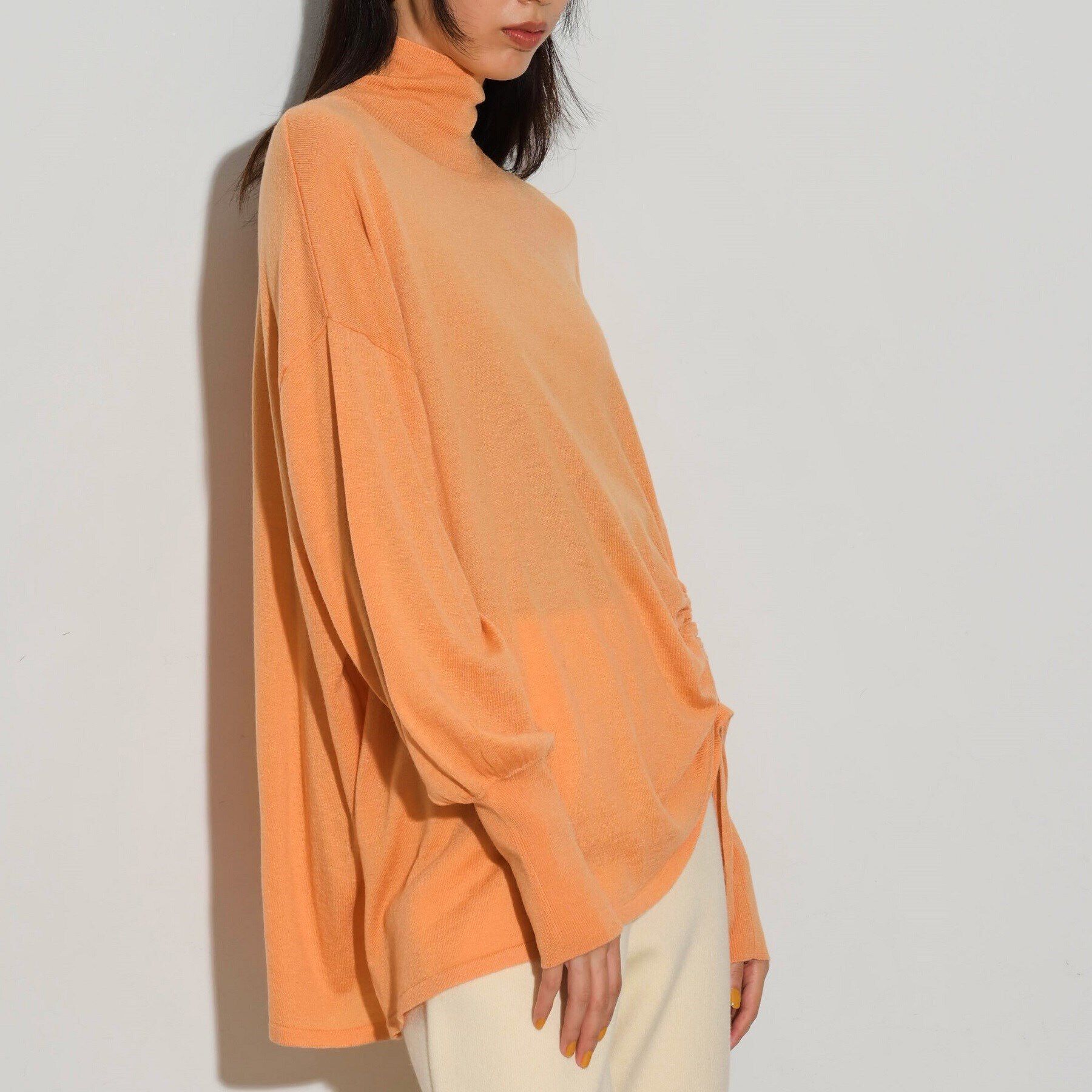 GALLEST「サイドシャーリングハイネックニット」|ニット・セーター|