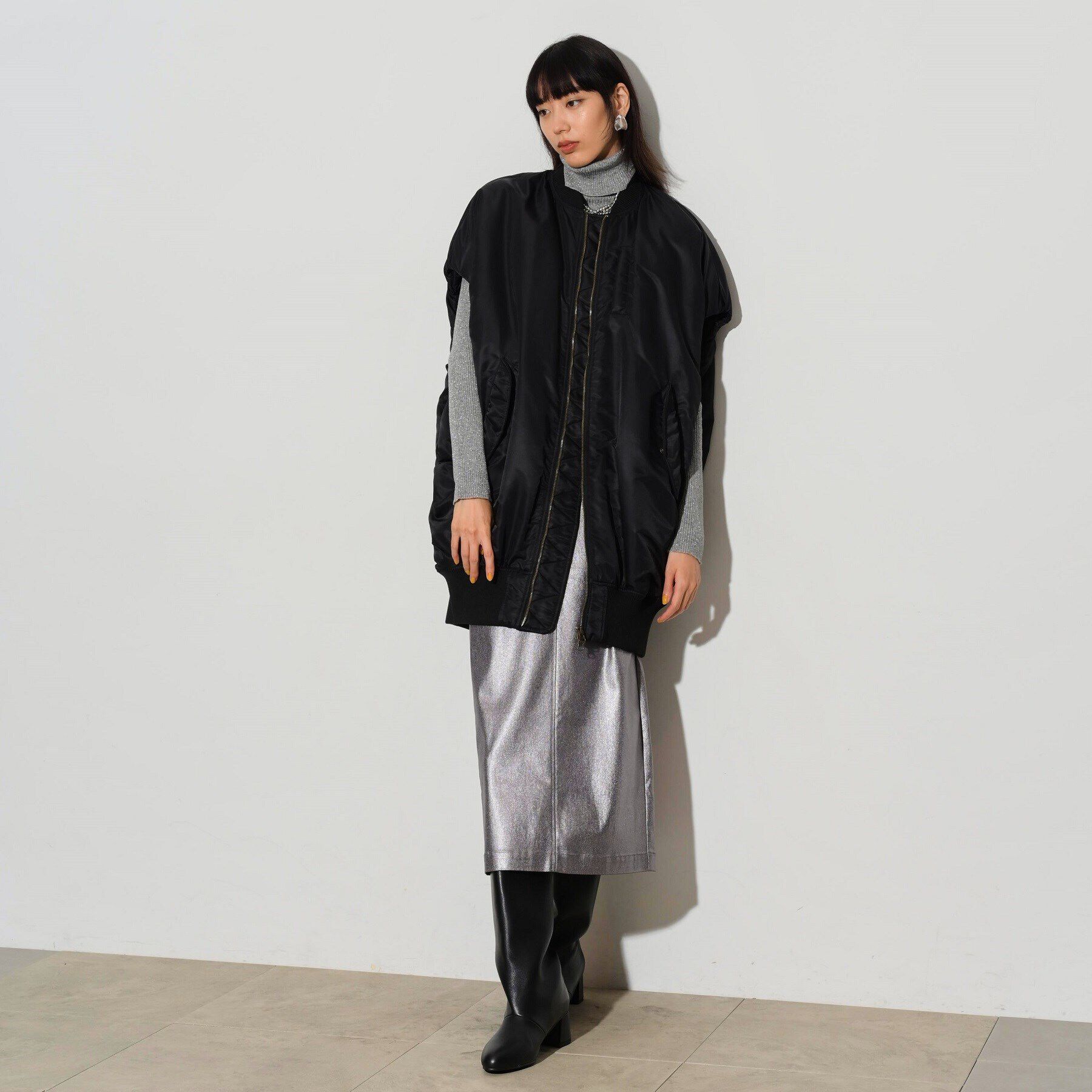 GALLEST「ラメリブタートルニット」|ニット・セーター|