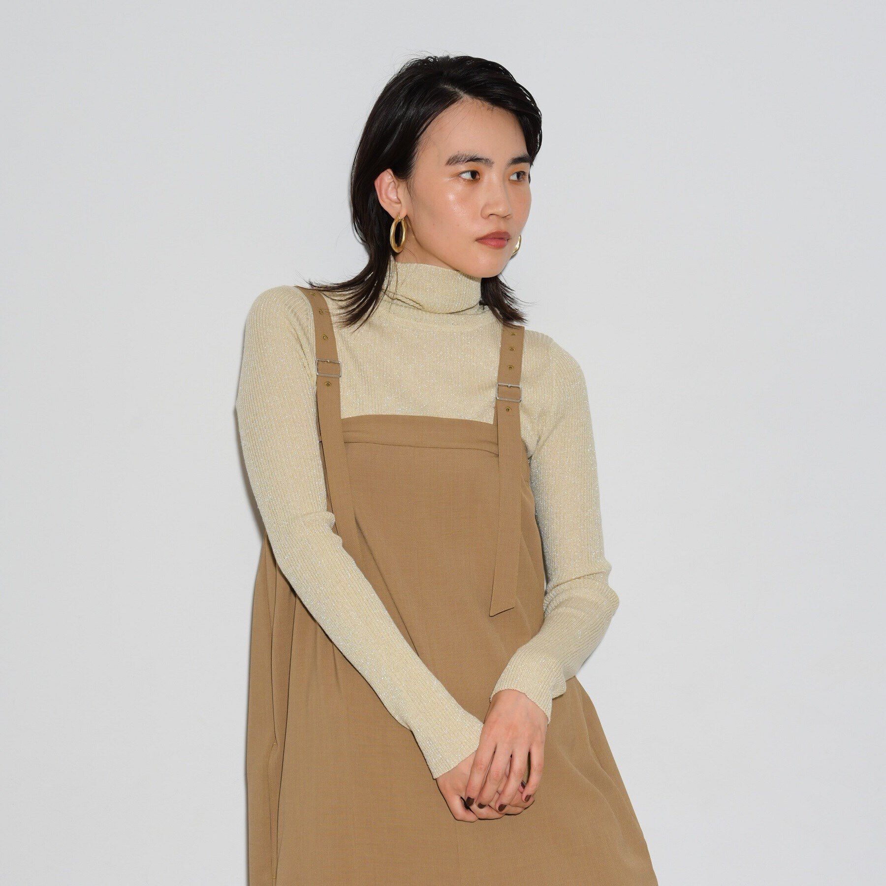 GALLEST「ラメリブタートルニット」|ニット・セーター|