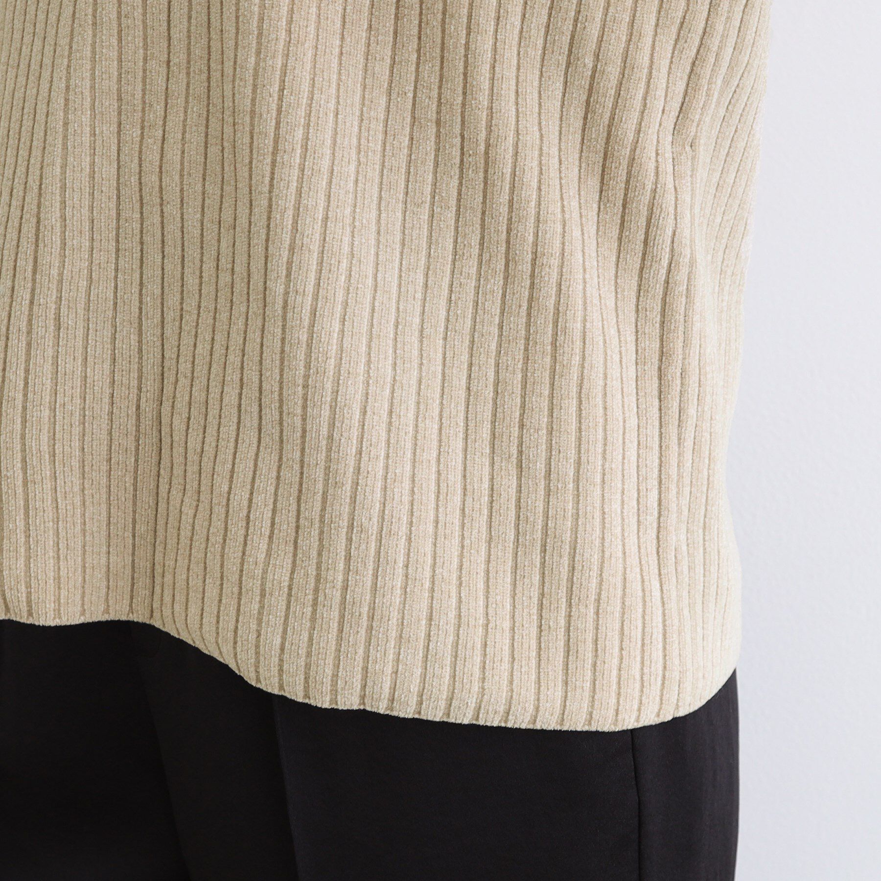 INDIVI「【トレンド◎／パイピングデザイン】モールヤーンニット」|ニット・セーター|