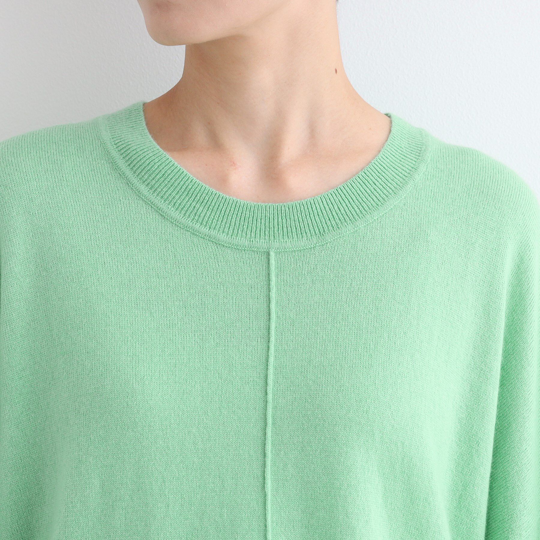 INDIVI「【カシミヤ混／洗える／リラックス】ワイドシルエットニット」|ニット・セーター|