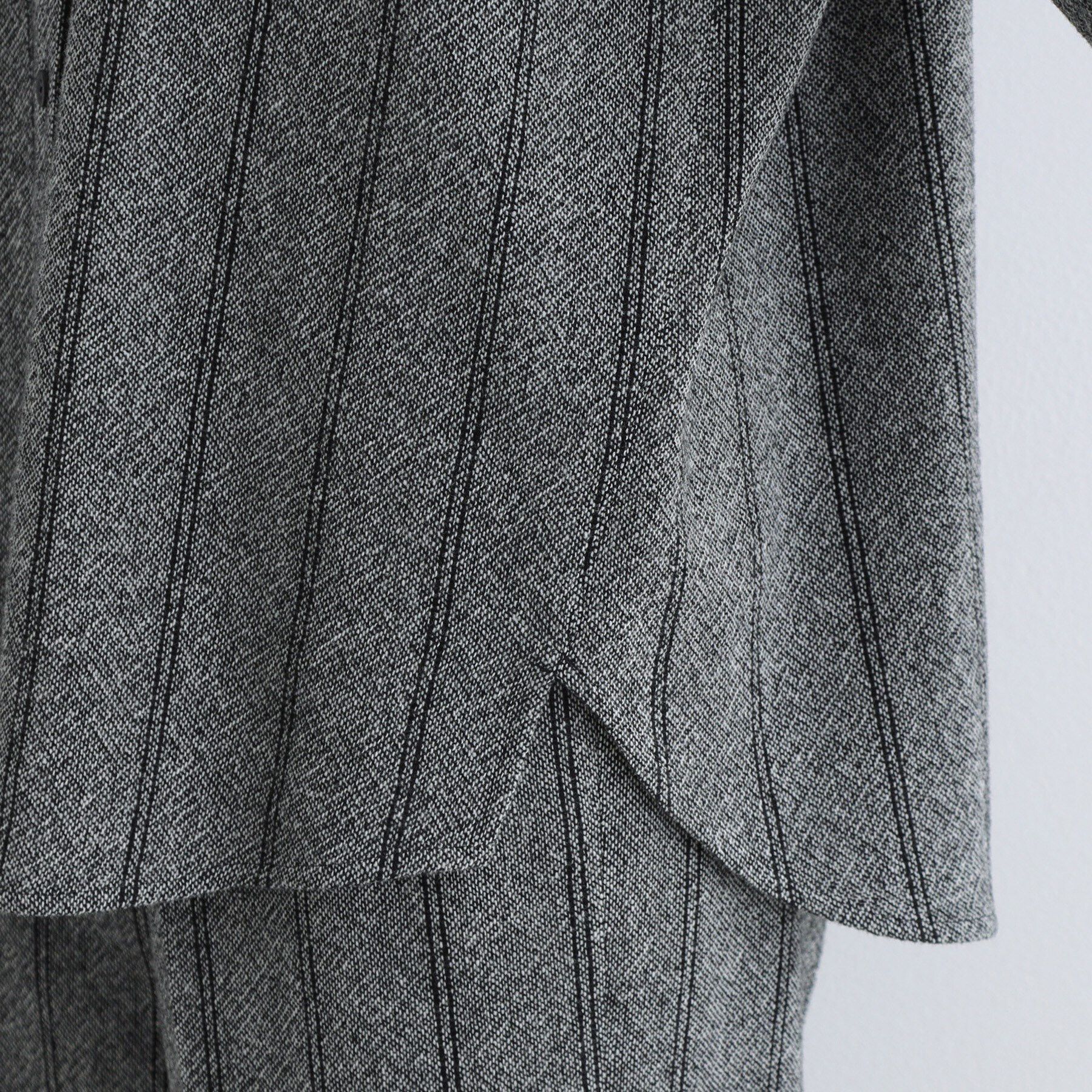 INDIVI「【日本製／インポート素材／SETUP可能】ストライプ柄ビックシャツ」|シャツ・ブラウス|