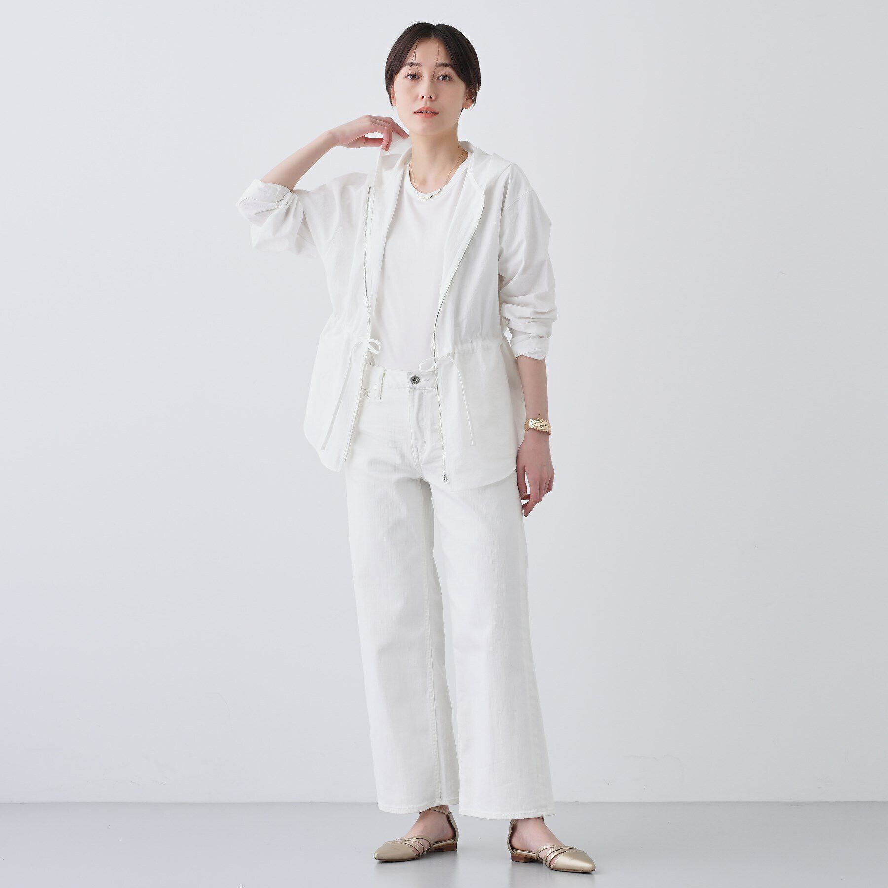 INDIVI「【日本製】ドライタッチ ウィンドブレーカー」|ブルゾン・スタジャン|