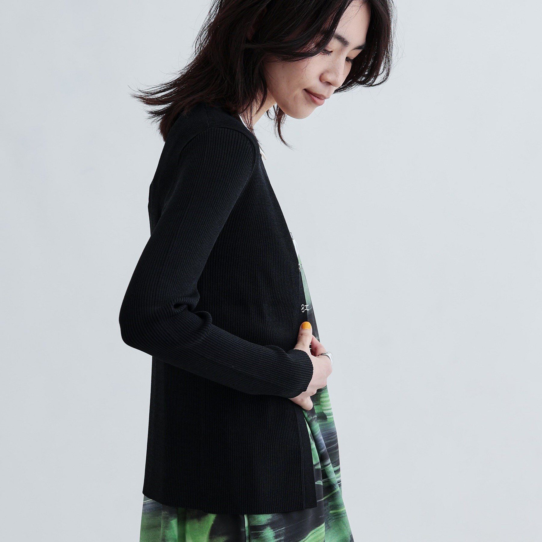 GALLEST「ナローリブカーディガン」|カーディガン|