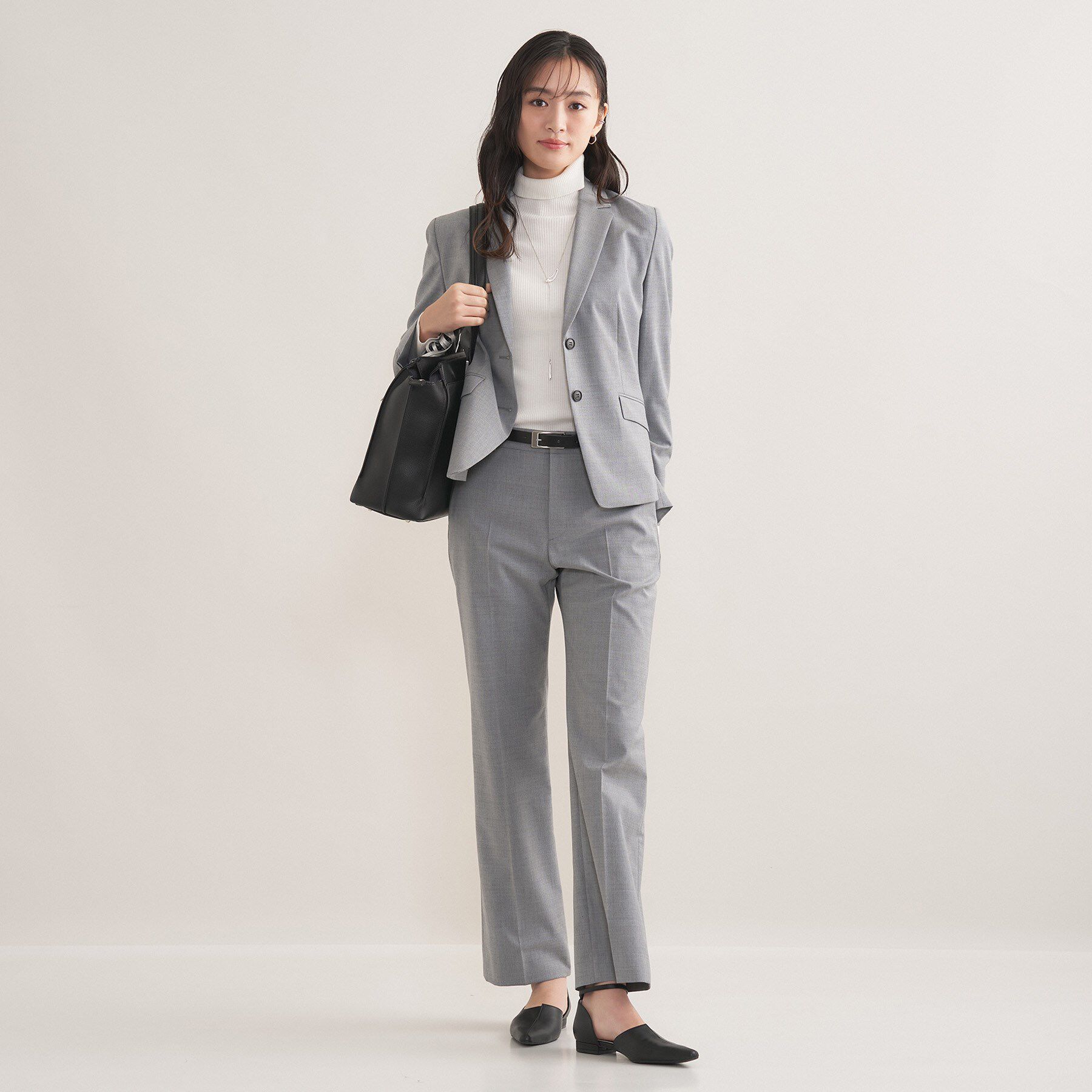 INDIVI「【ウール混／スーツ】テーラードカラージャケット」|スーツ|