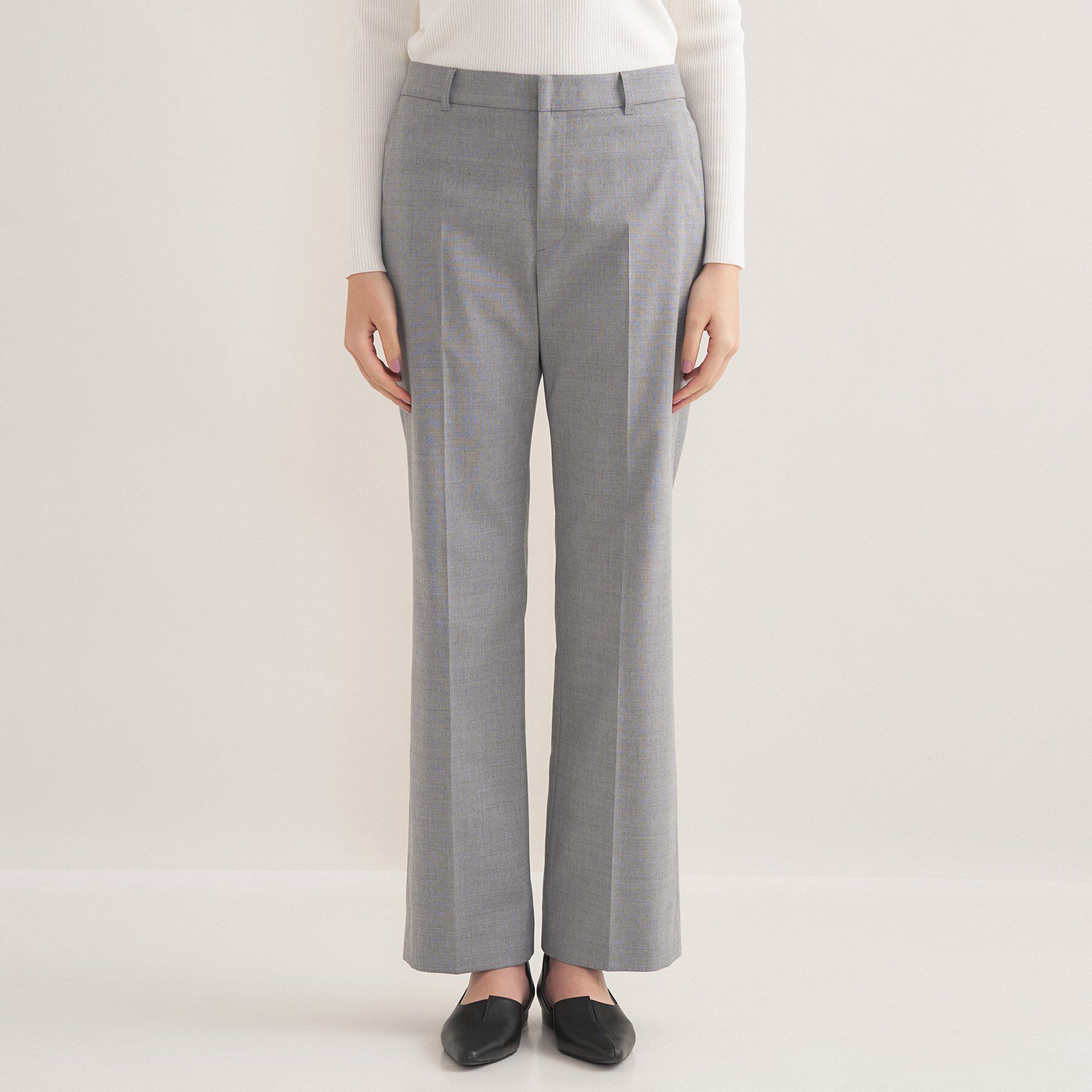 INDIVI「【ウール混／スーツ】ストレートパンツ」|スーツ|