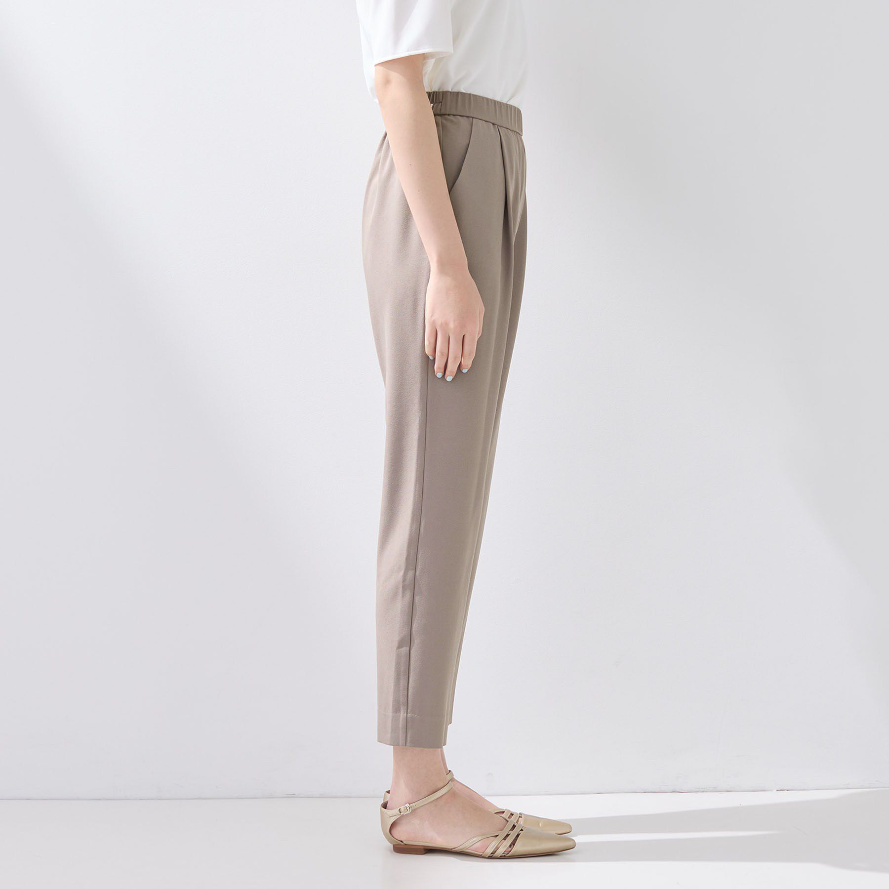 INDIVI「【SETUP可能】エアリーテーパードパンツ」|その他|