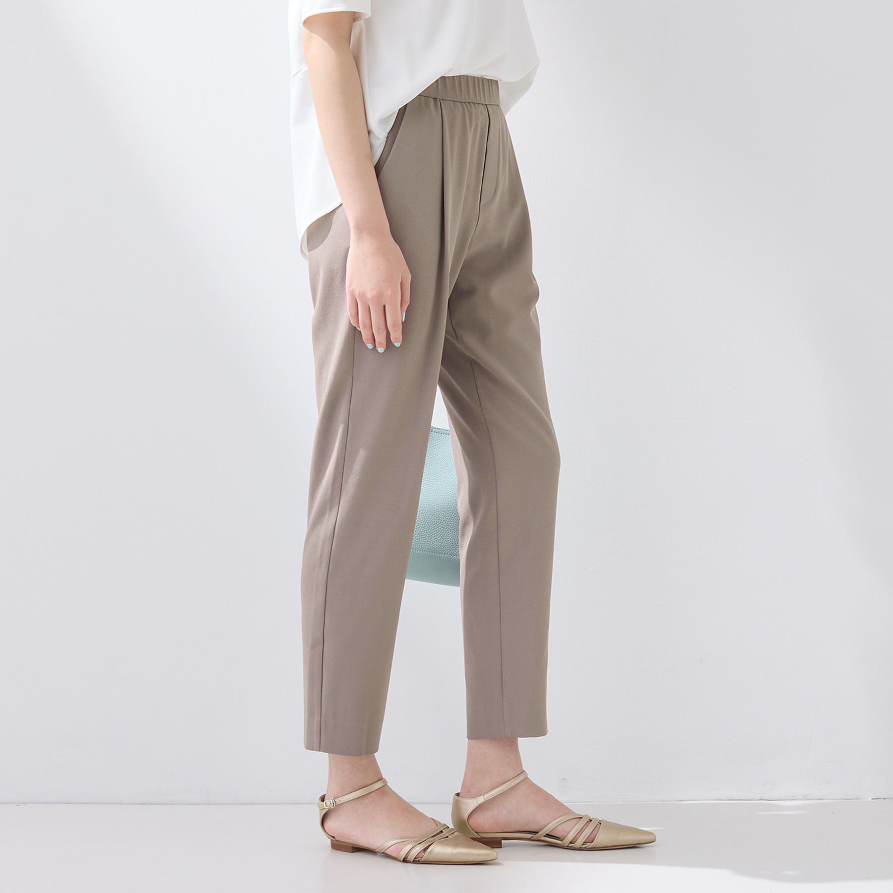 INDIVI「【SETUP可能】エアリーテーパードパンツ」|その他|