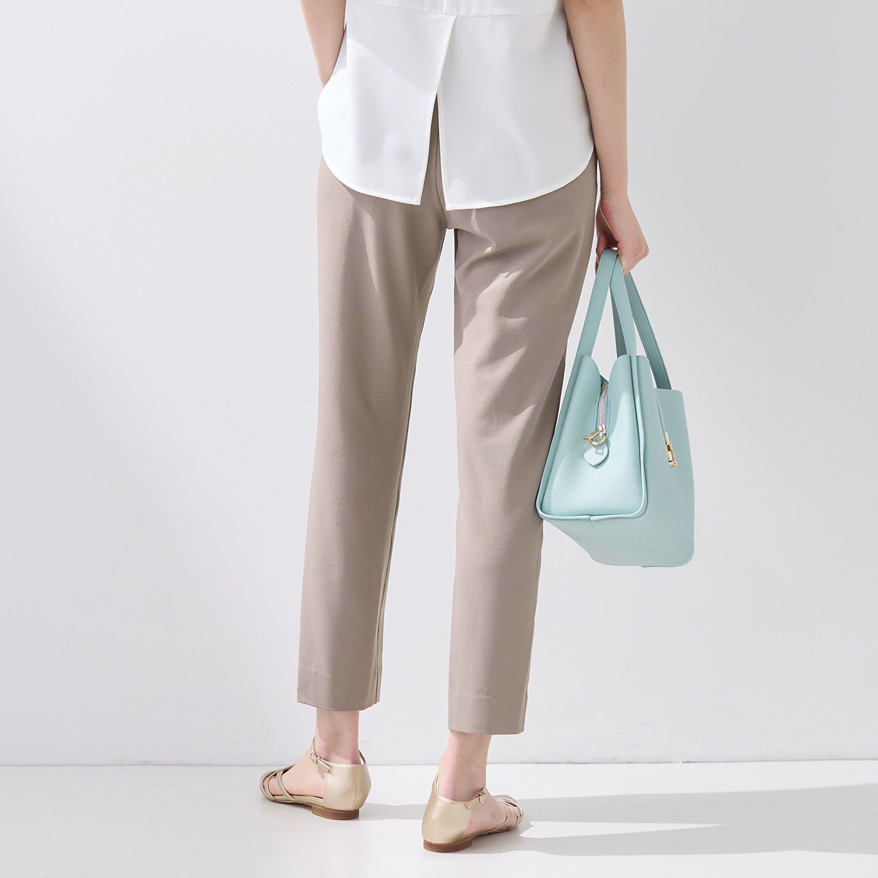 INDIVI「【SETUP可能】エアリーテーパードパンツ」|その他|