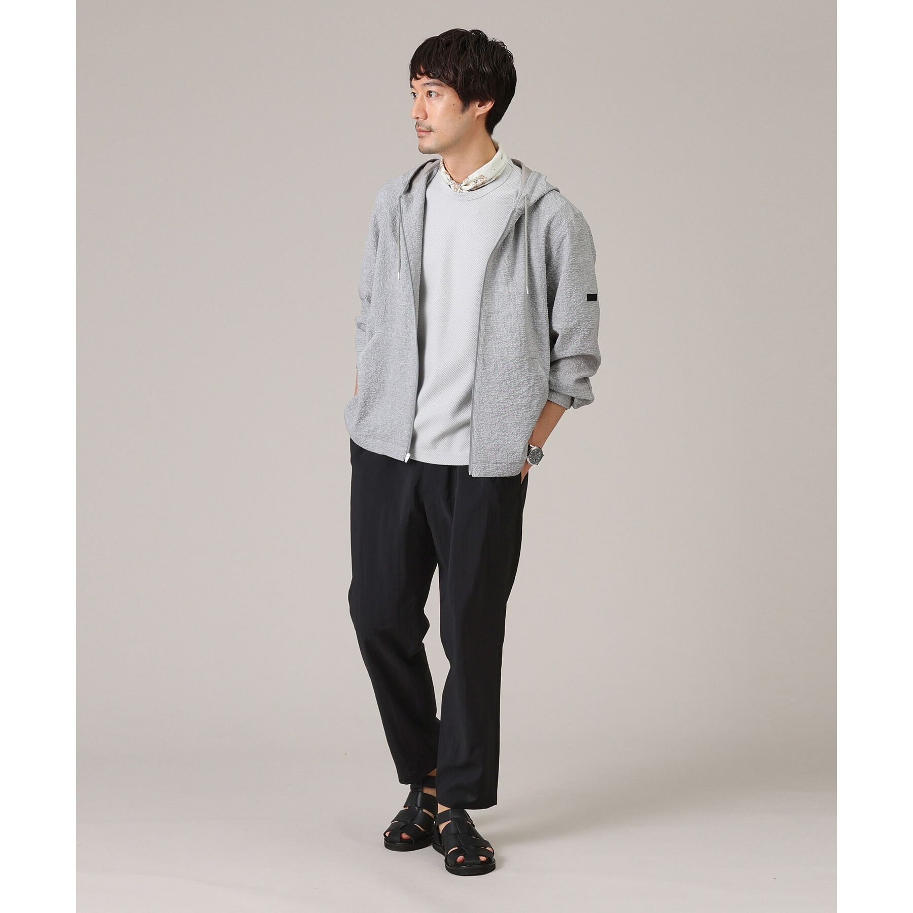 TAKEO KIKUCHI「【尾州織/Made in JAPAN】メランジ Tシャツ」|Tシャツ・カットソー|