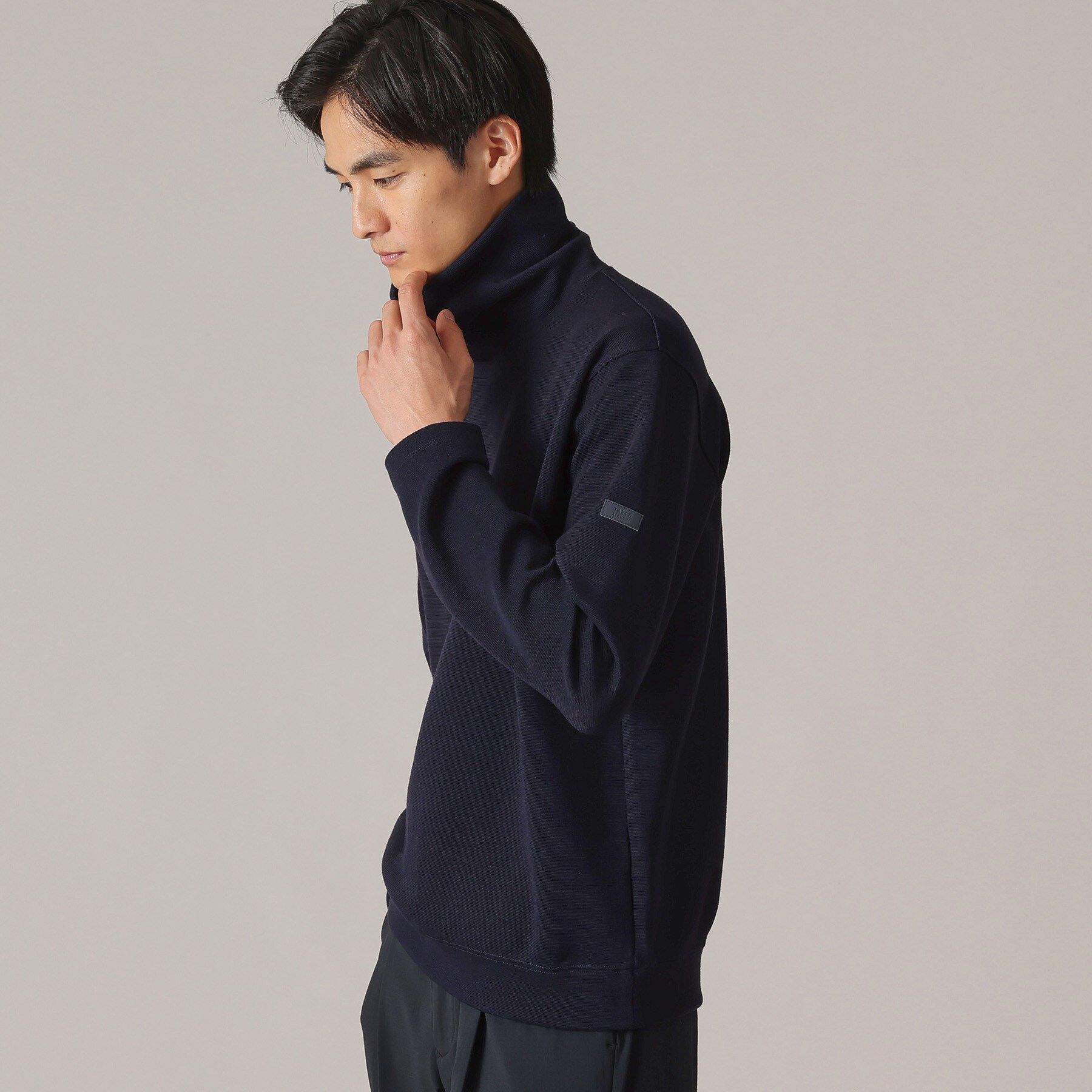 TAKEO KIKUCHI「ウールブレンド オフタートルネック カットソー」|Tシャツ・カットソー|