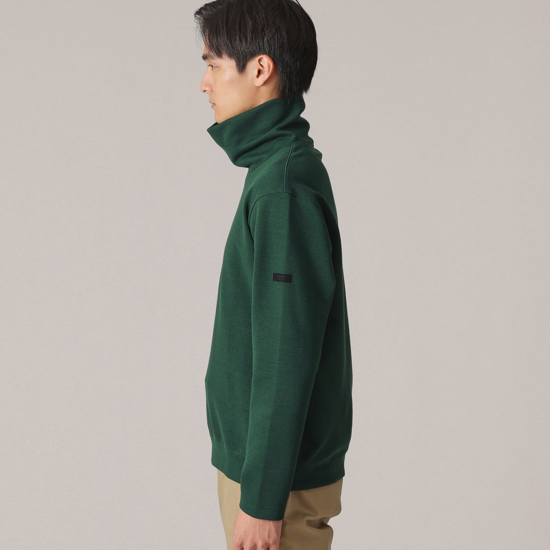 TAKEO KIKUCHI「ウールブレンド オフタートルネック カットソー」|Tシャツ・カットソー|
