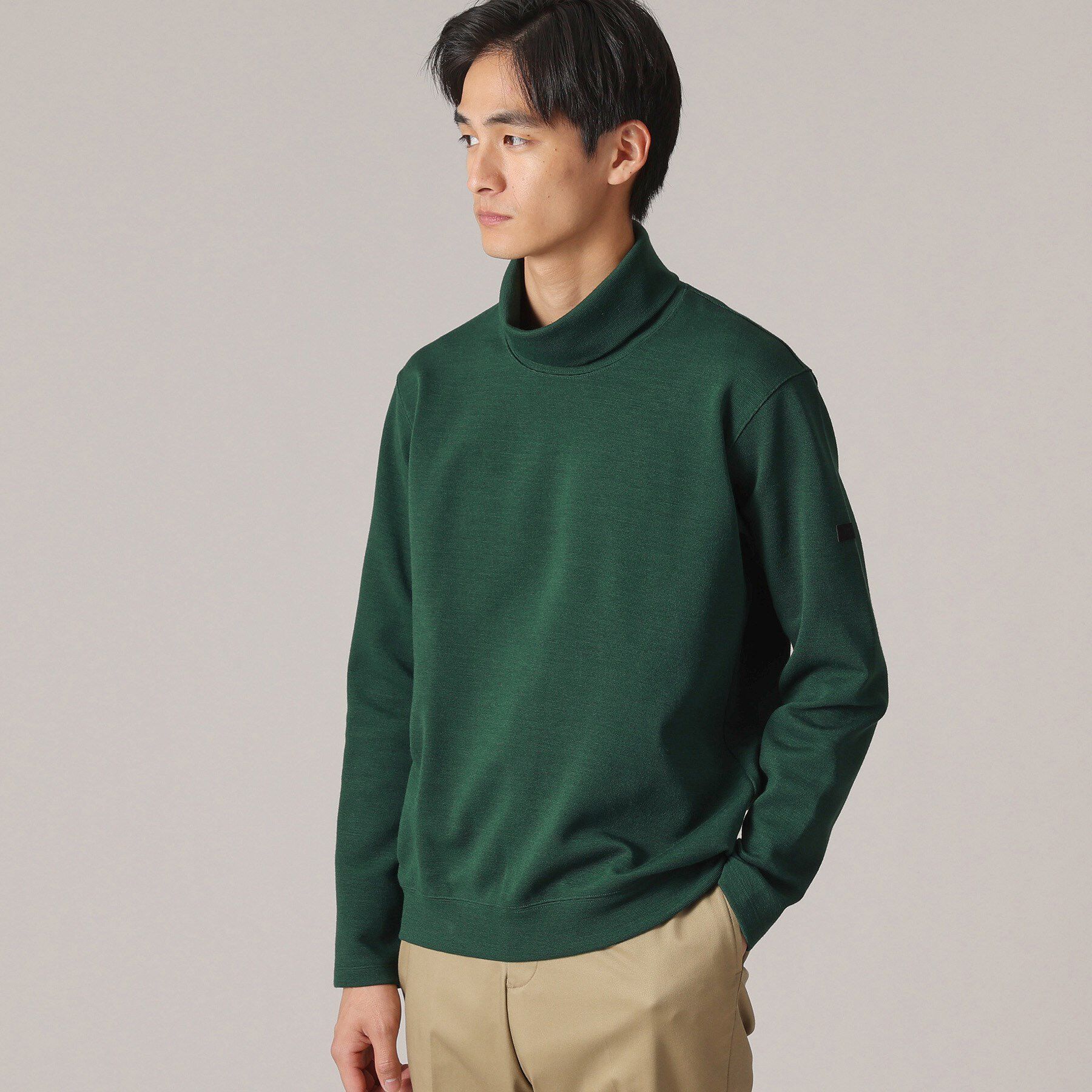 TAKEO KIKUCHI「ウールブレンド オフタートルネック カットソー」|Tシャツ・カットソー|