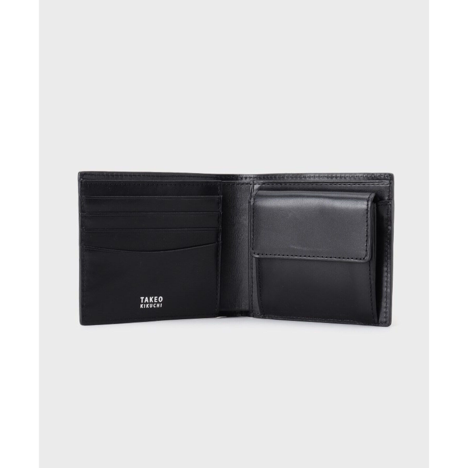 TAKEO KIKUCHI「オイルスムースレザー 2つ折り財布」|財布|