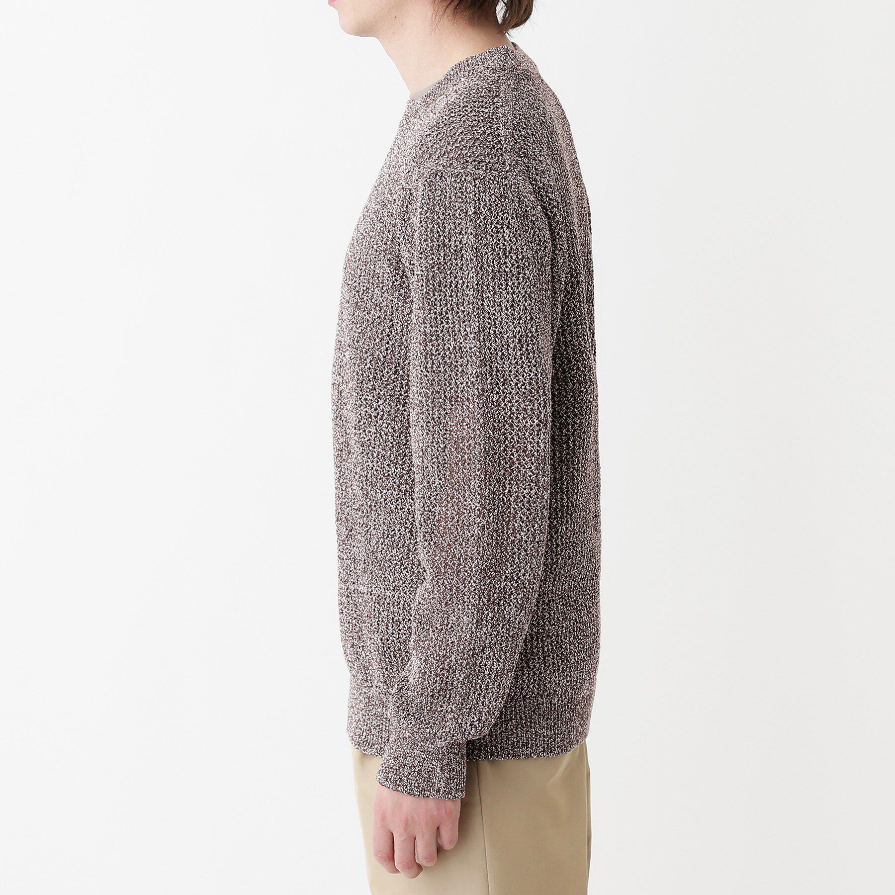 TAKEO KIKUCHI「【THE FLAGSHIP】ペーパーライク メランジニット」|ニット・セーター|