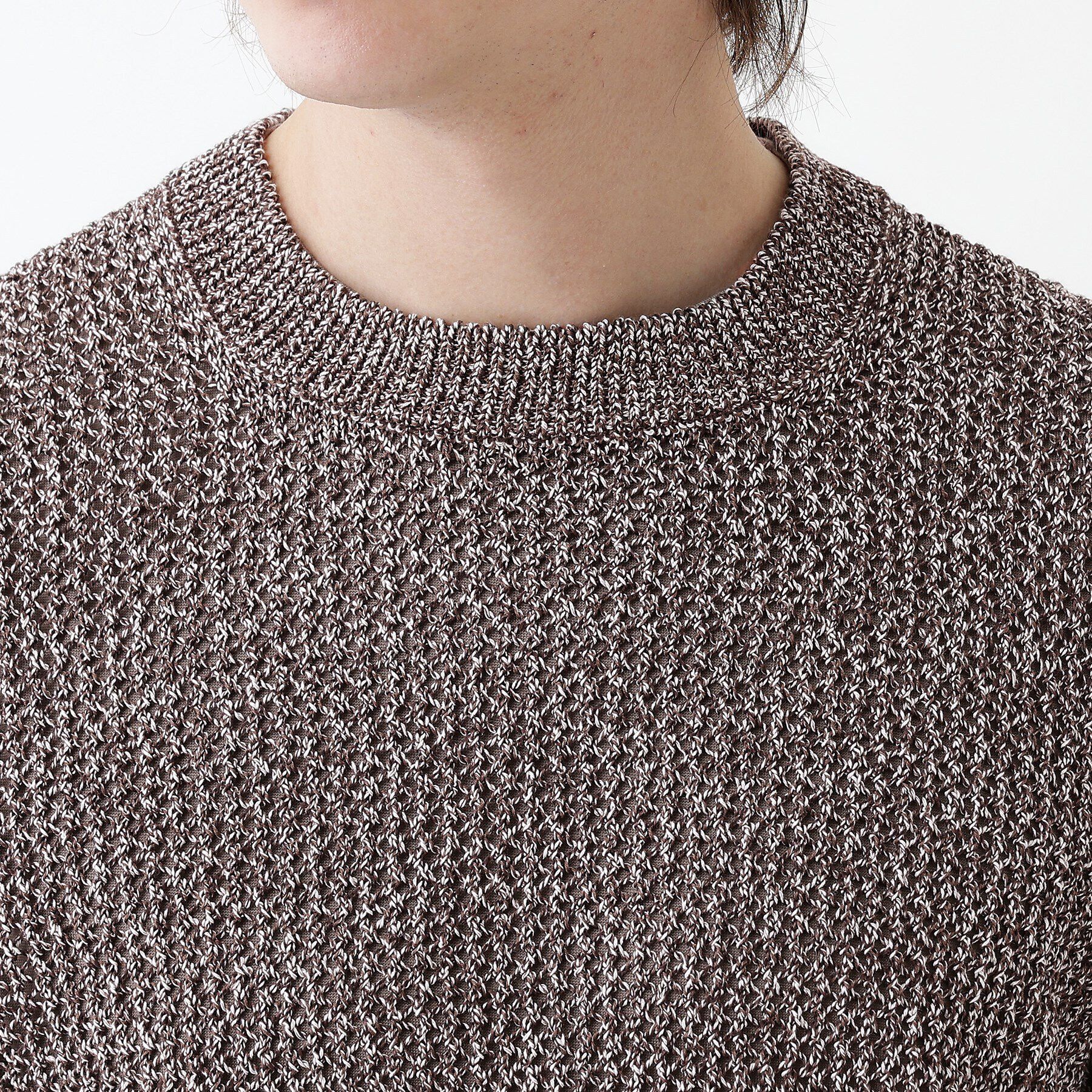 TAKEO KIKUCHI「【THE FLAGSHIP】ペーパーライク メランジニット」|ニット・セーター|