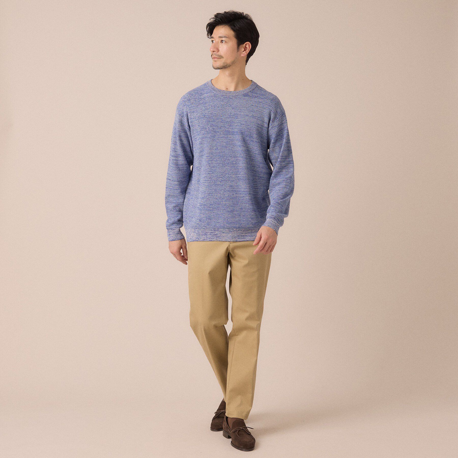 TAKEO KIKUCHI「カラーメランジ プルオーバーニット」|ニット・セーター|