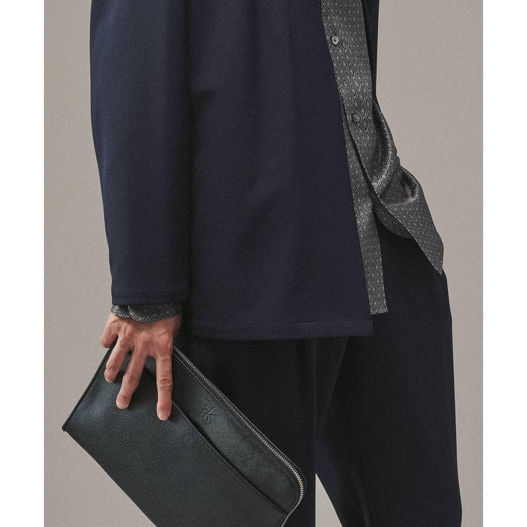 tk.TAKEO KIKUCHI「レザー調ジップクラッチバッグ」|クラッチバッグ|