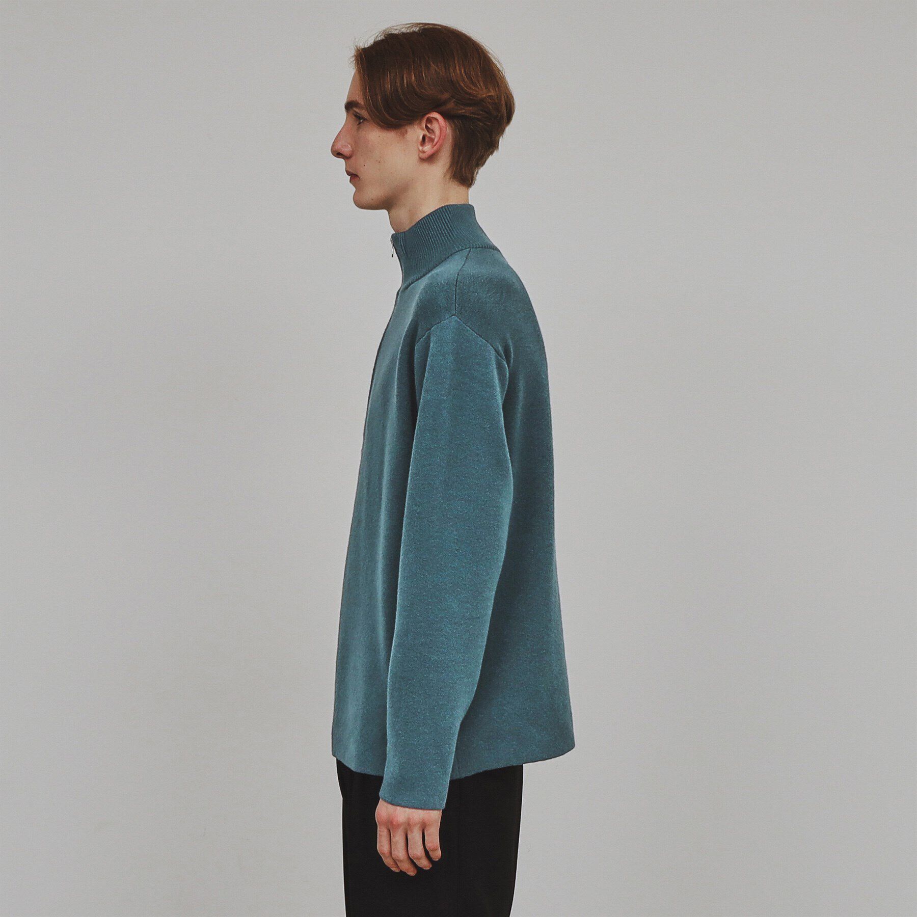 tk.TAKEO KIKUCHI「もちもちハーフジップニット」|ニット・セーター|