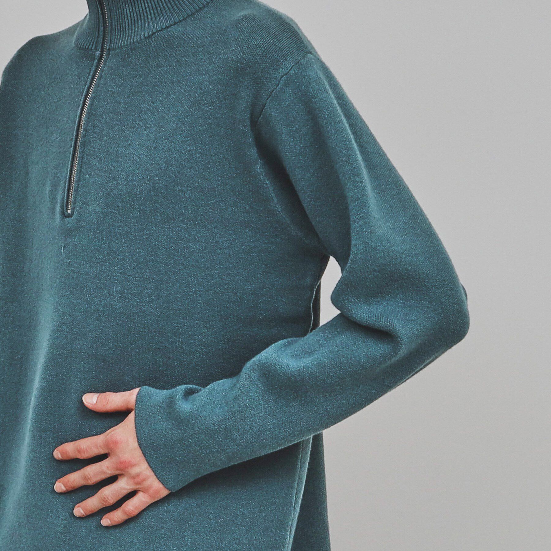 tk.TAKEO KIKUCHI「もちもちハーフジップニット」|ニット・セーター|