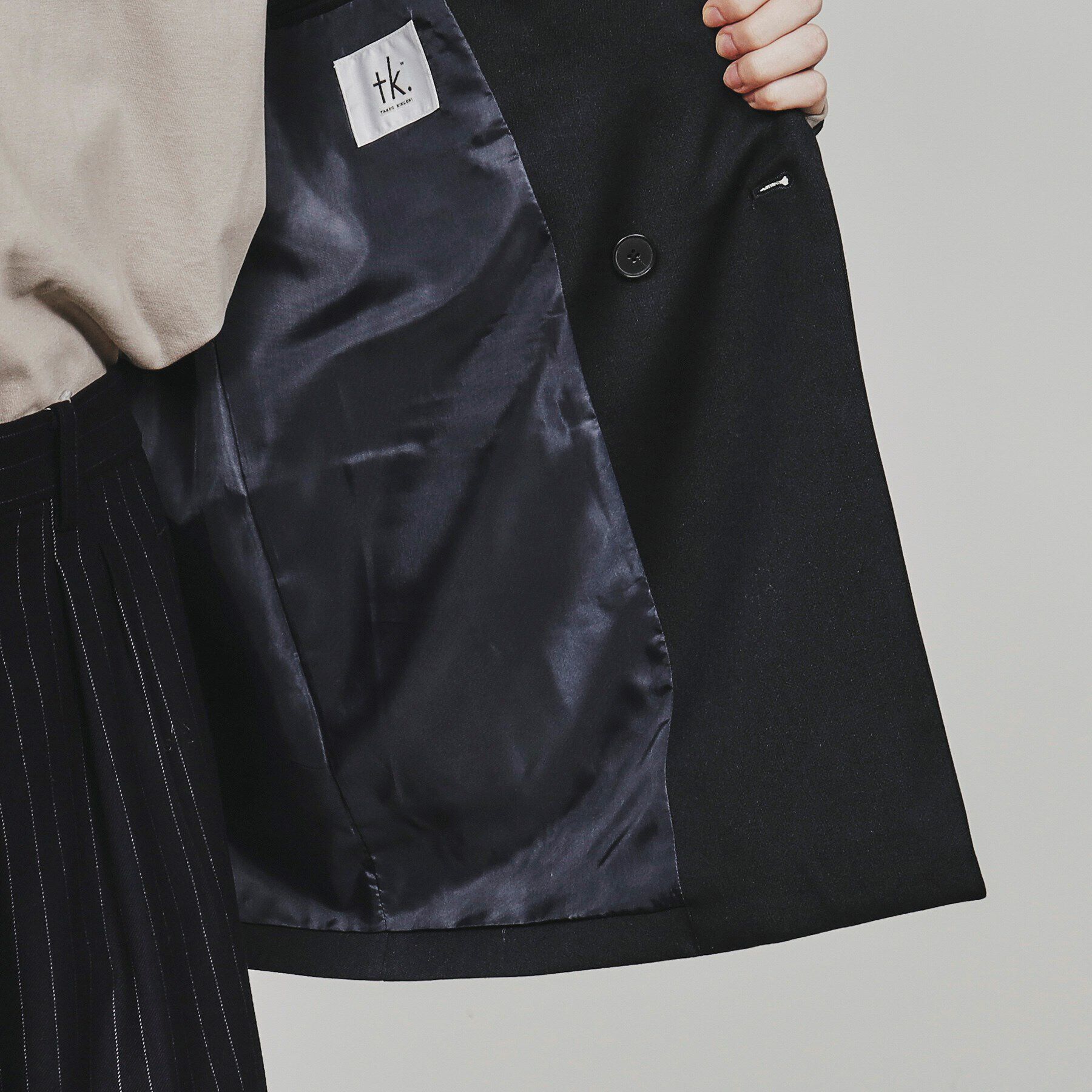 tk.TAKEO KIKUCHI「キャバリーツイルジャケット」|テーラードジャケット|