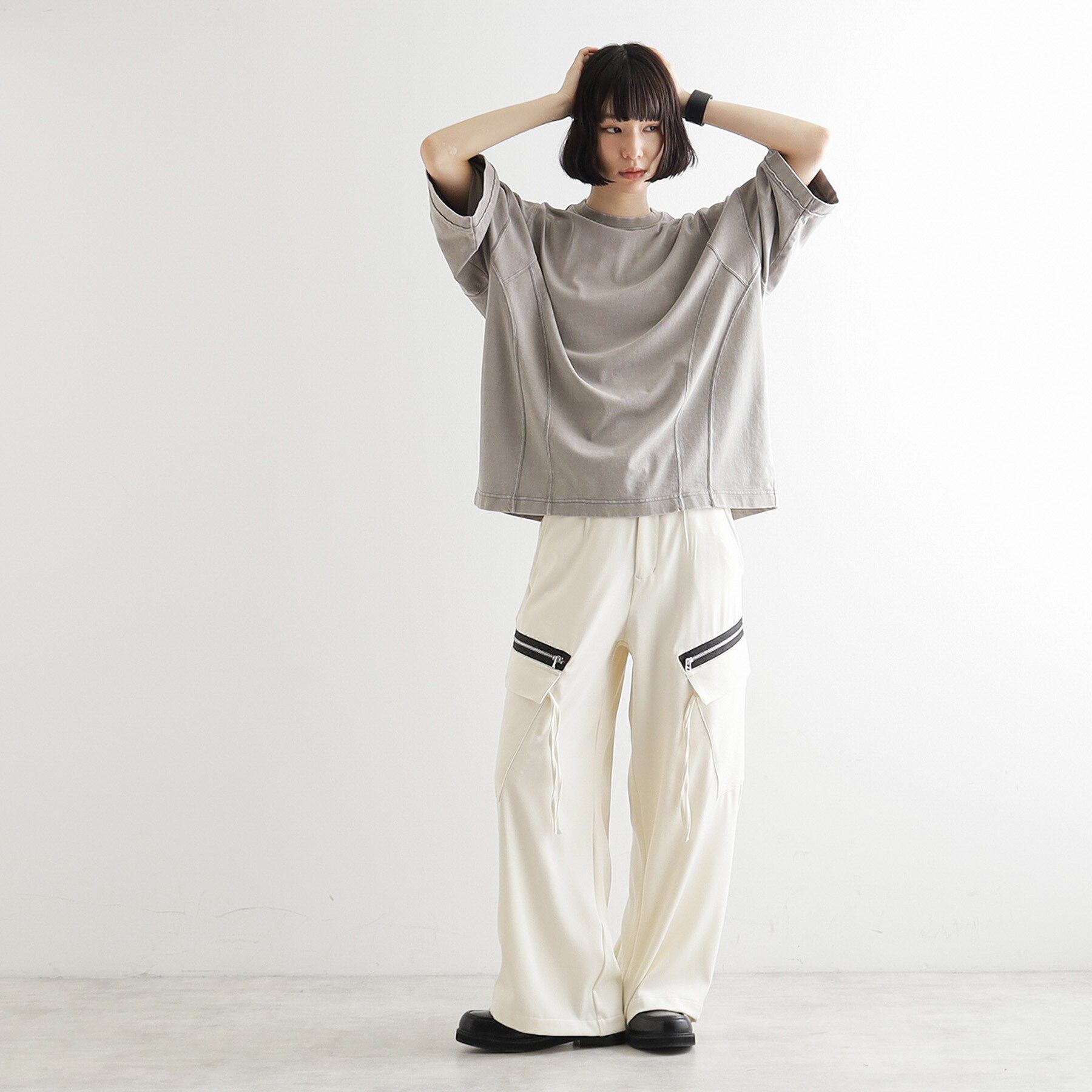 tk.TAKEO KIKUCHI「AラインサイドZIPカーゴパンツ」|その他|