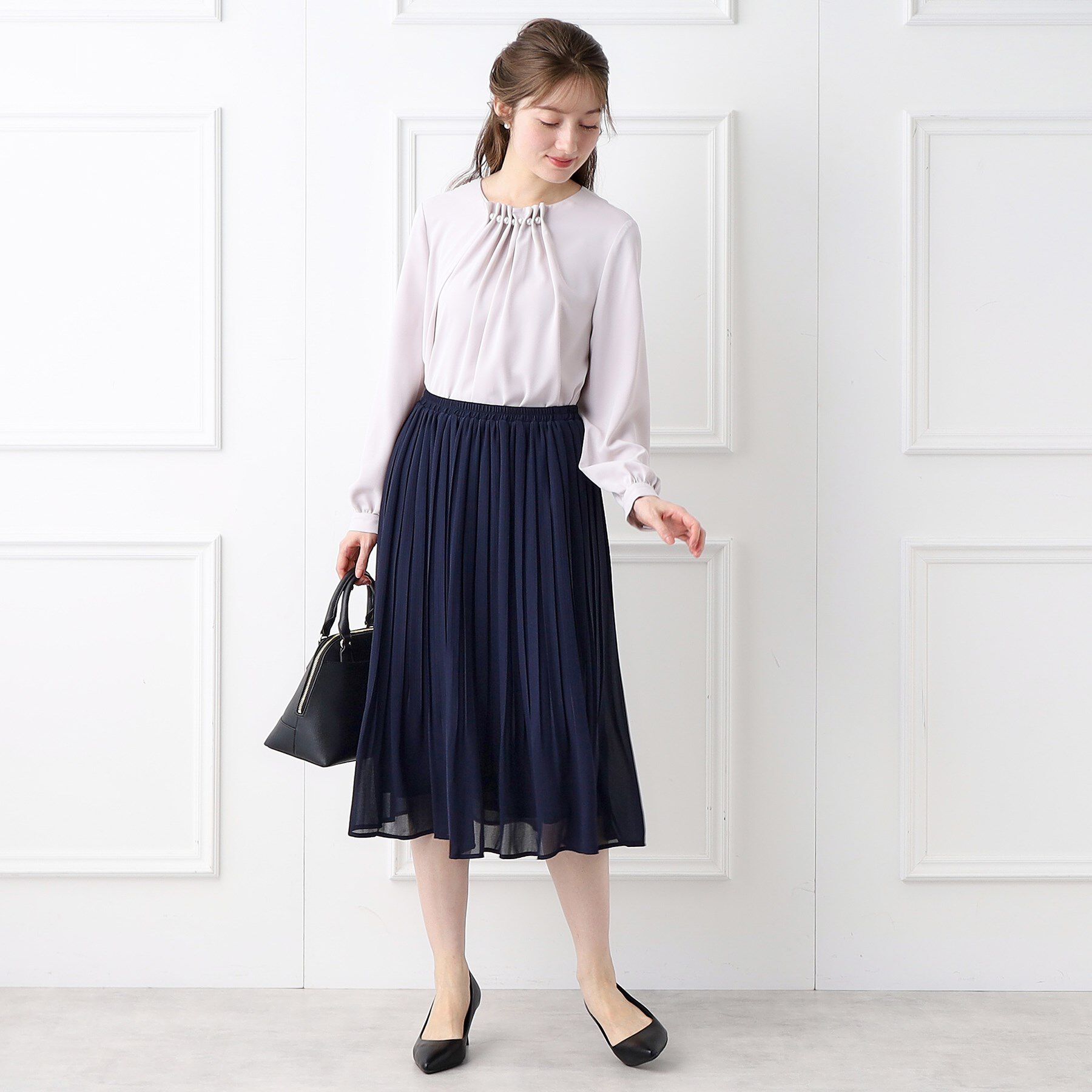 index「《新色追加》着丈が選べる！プリーツフレアスカート【イージーケア／防シワ／洗濯機洗い可】」|スカート|