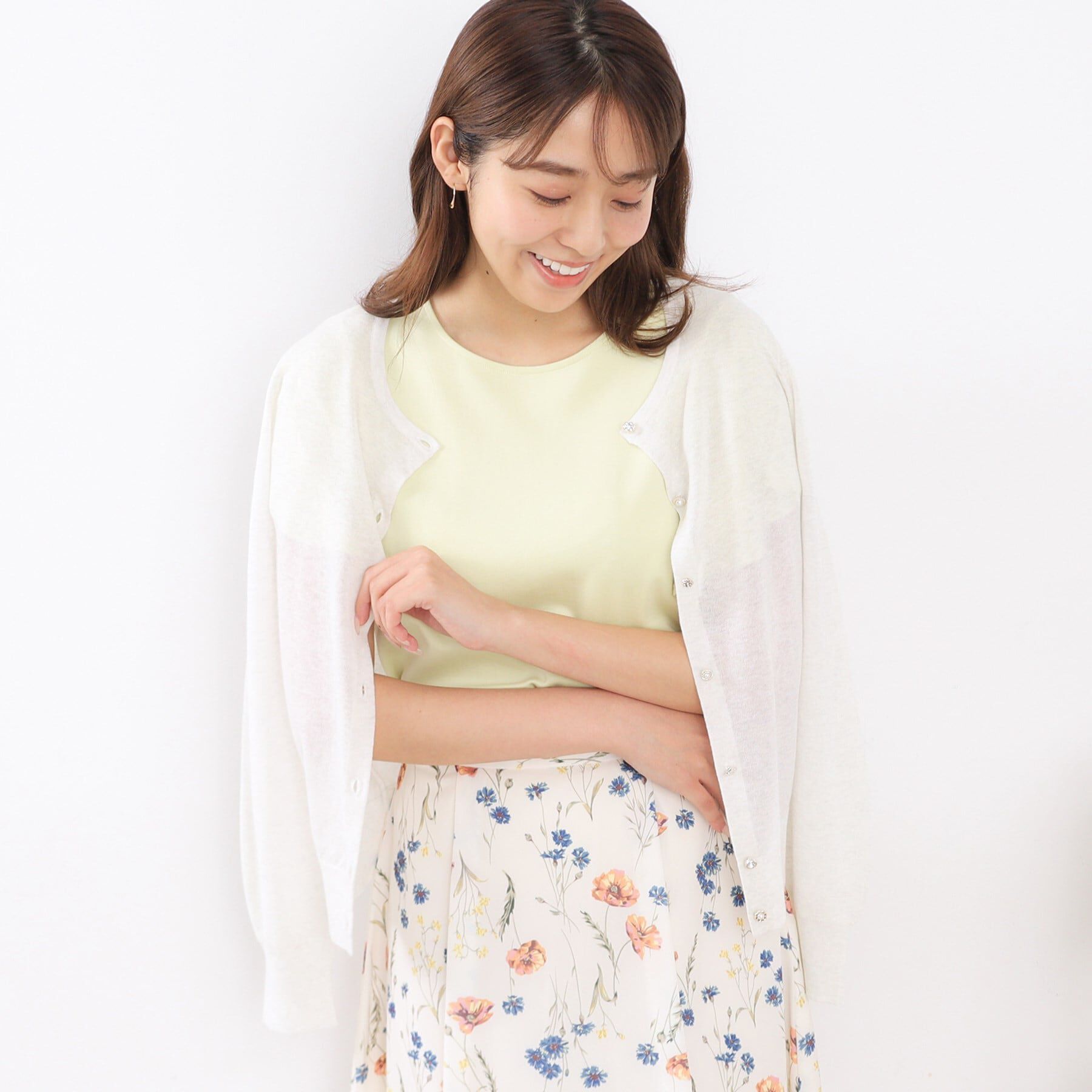 index「UV フレアースリーブトップス【接触冷感/洗濯機洗い可】」|Tシャツ・カットソー|