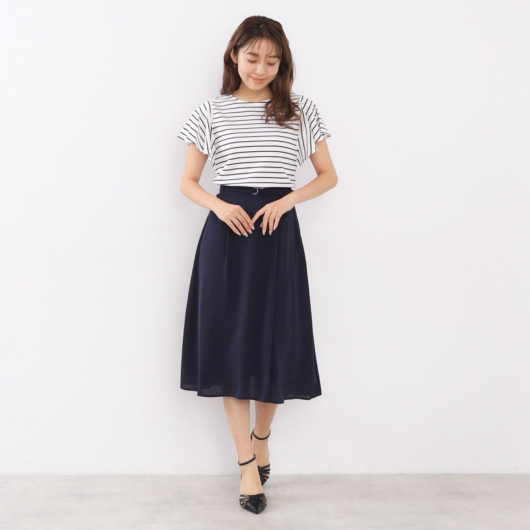 index「UV フレアースリーブトップス【接触冷感/洗濯機洗い可】」|Tシャツ・カットソー|