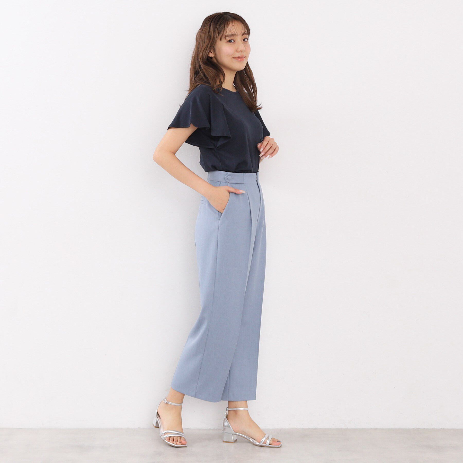 index「UV フレアースリーブトップス【接触冷感/洗濯機洗い可】」|Tシャツ・カットソー|